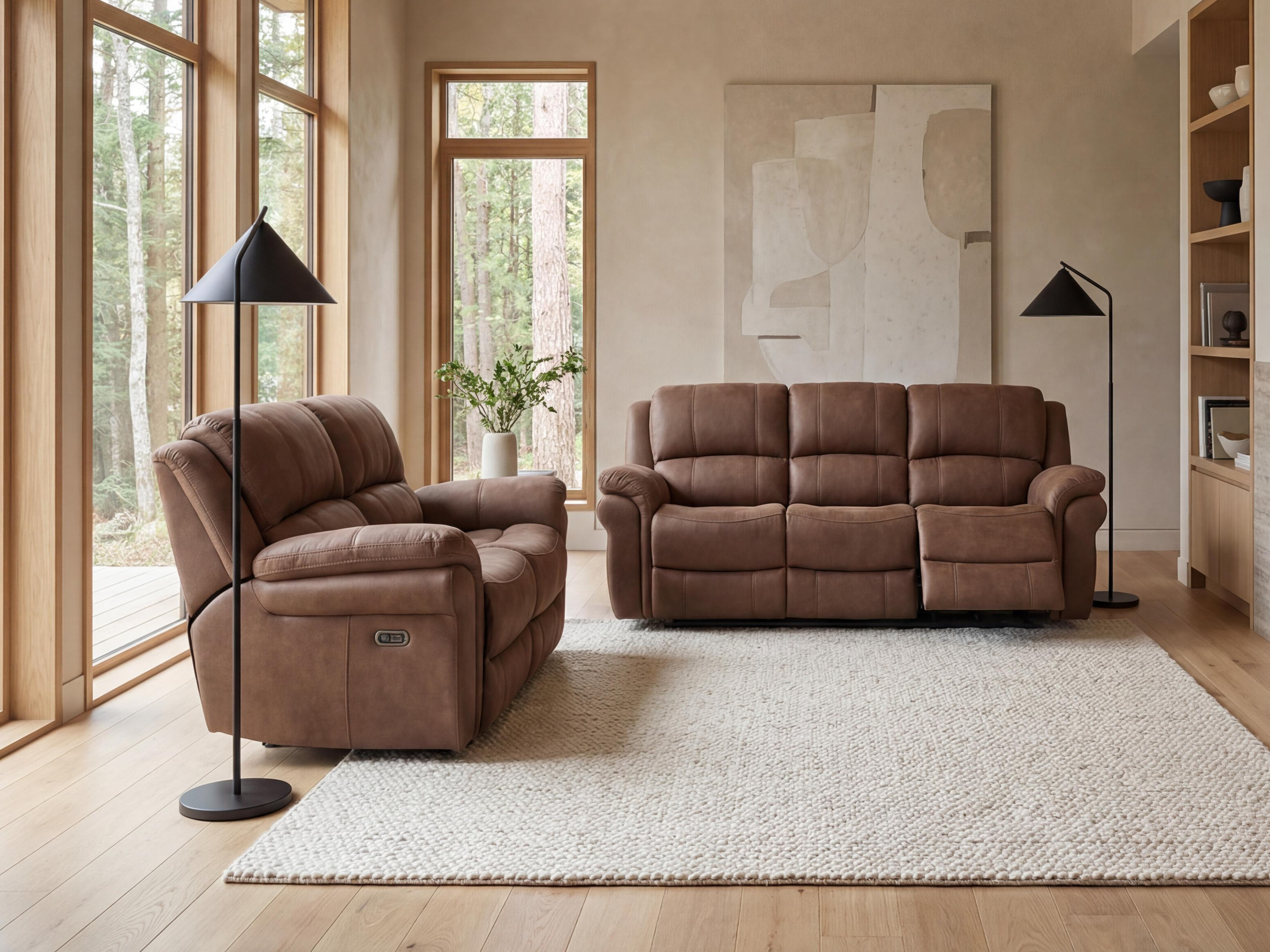 Upholstered furniture set Vercali 103 (Brown)