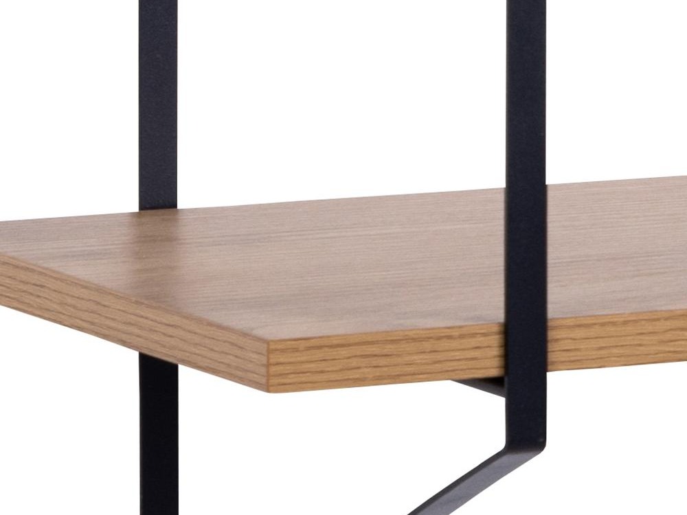 Wall shelf Norsica 447 (Light brown + Black)