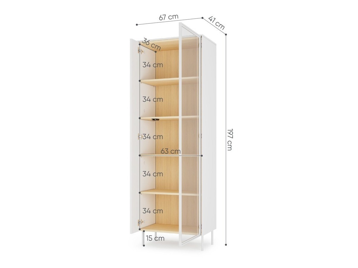Bookcase Mirbelo 100