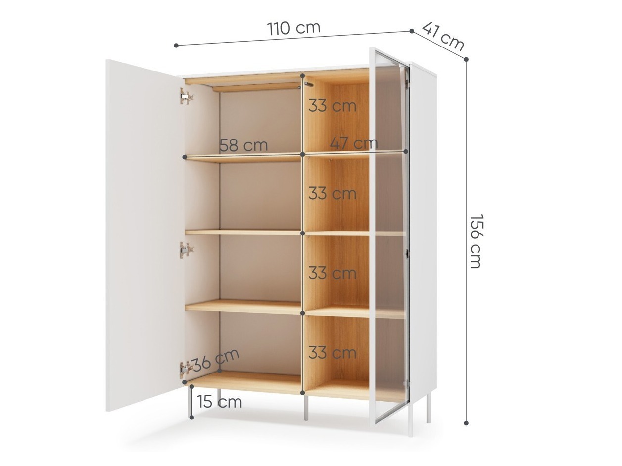 Bookcase Mirbelo 101