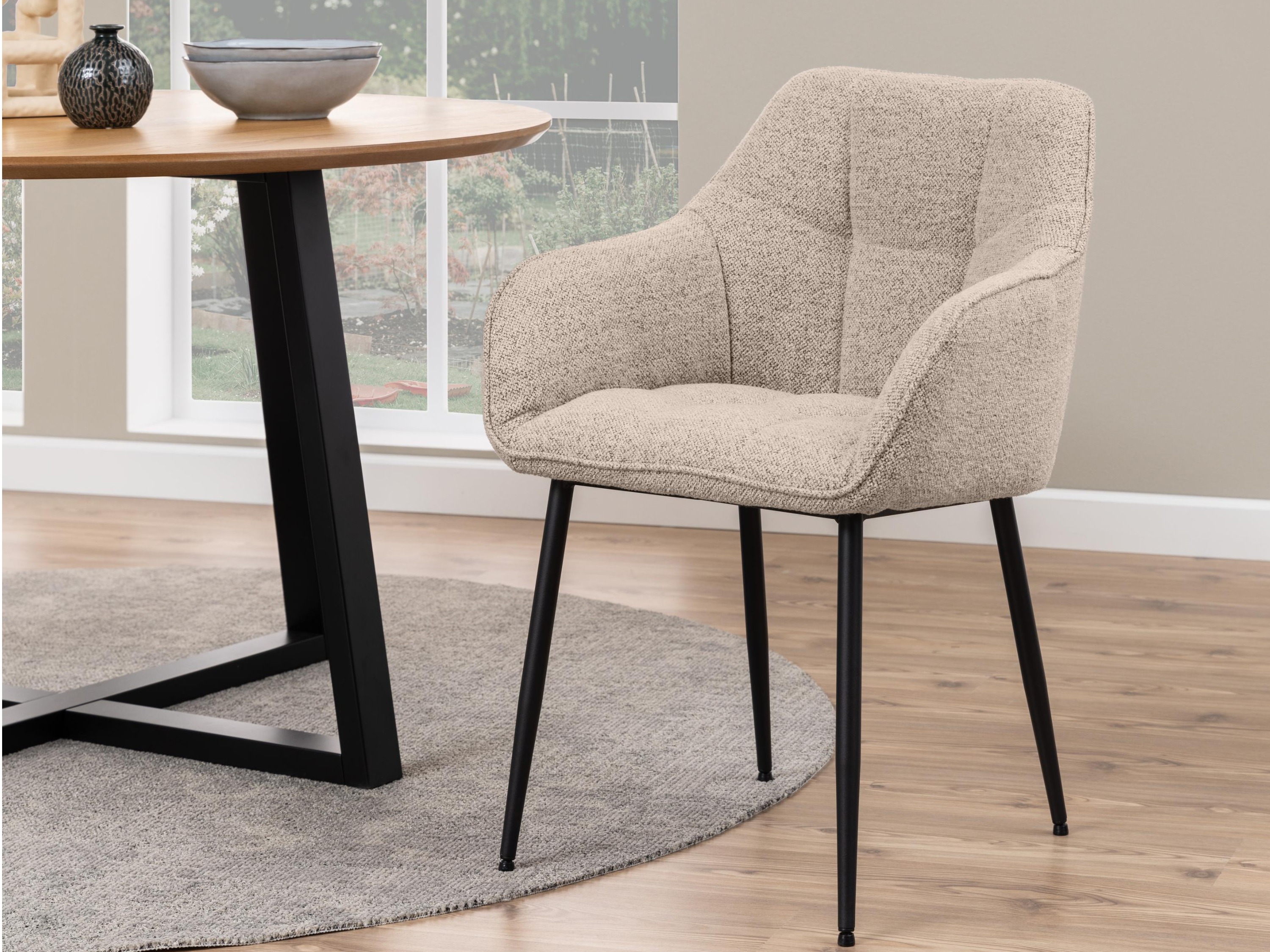 Chair Norsica 454 (Beige + Black)