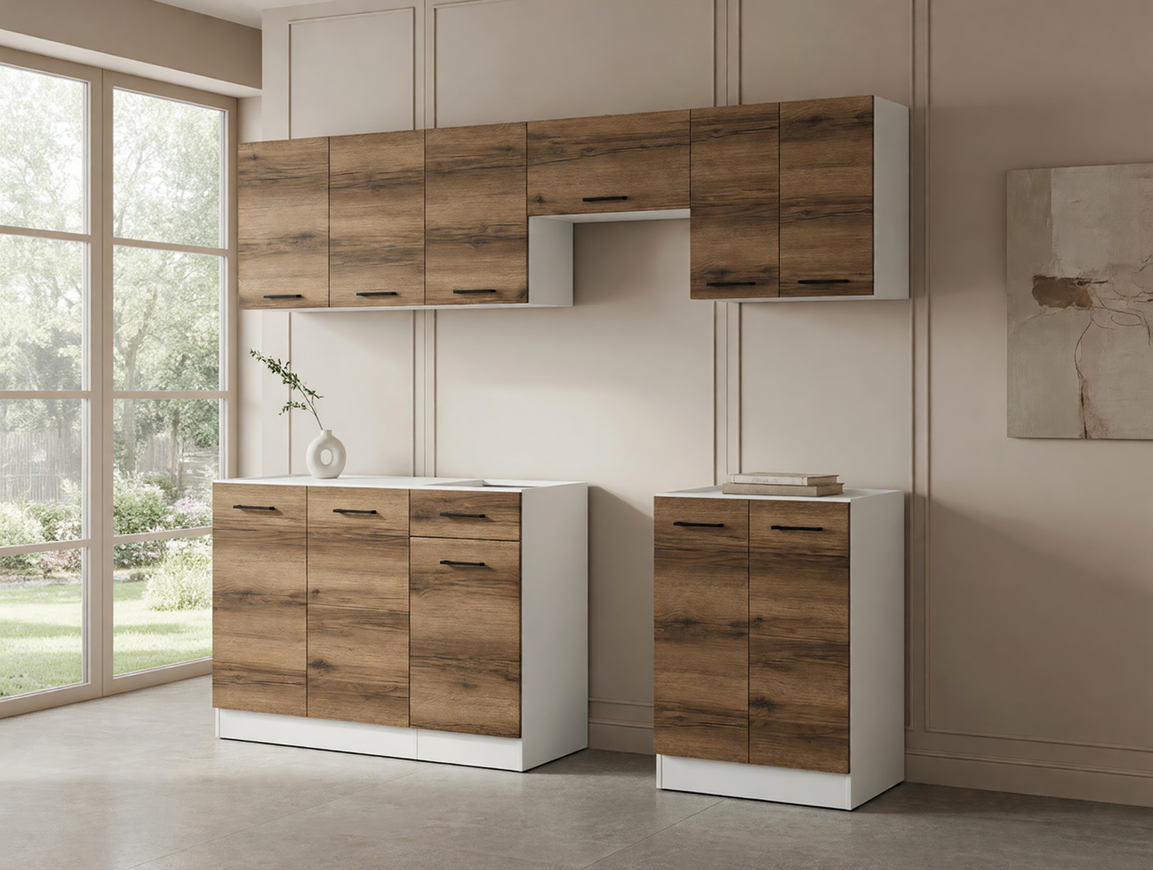 Kitchen set Boston 498 (Dark Delano oak)