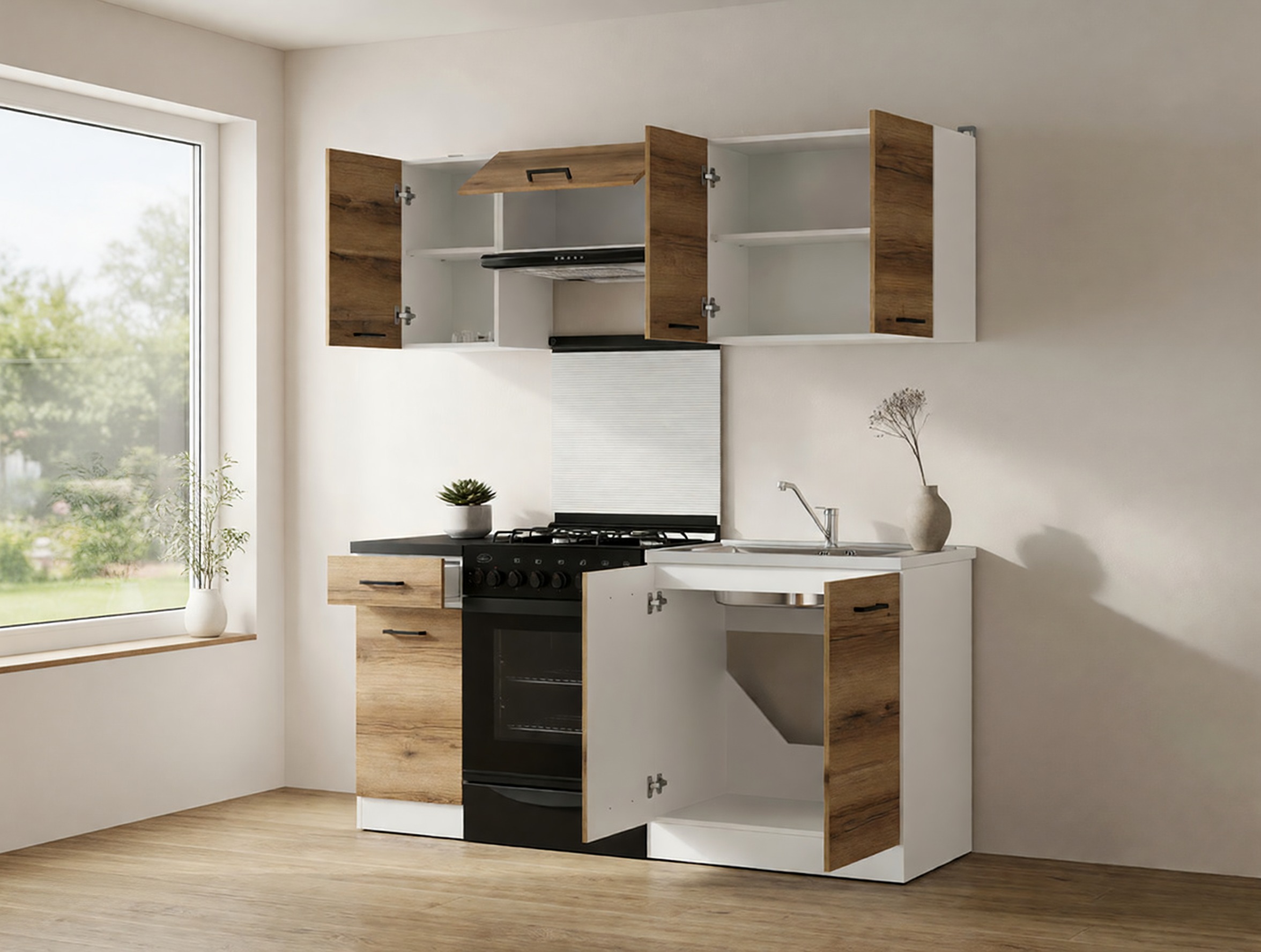 Kitchen set Boston 499 (Delano oak)