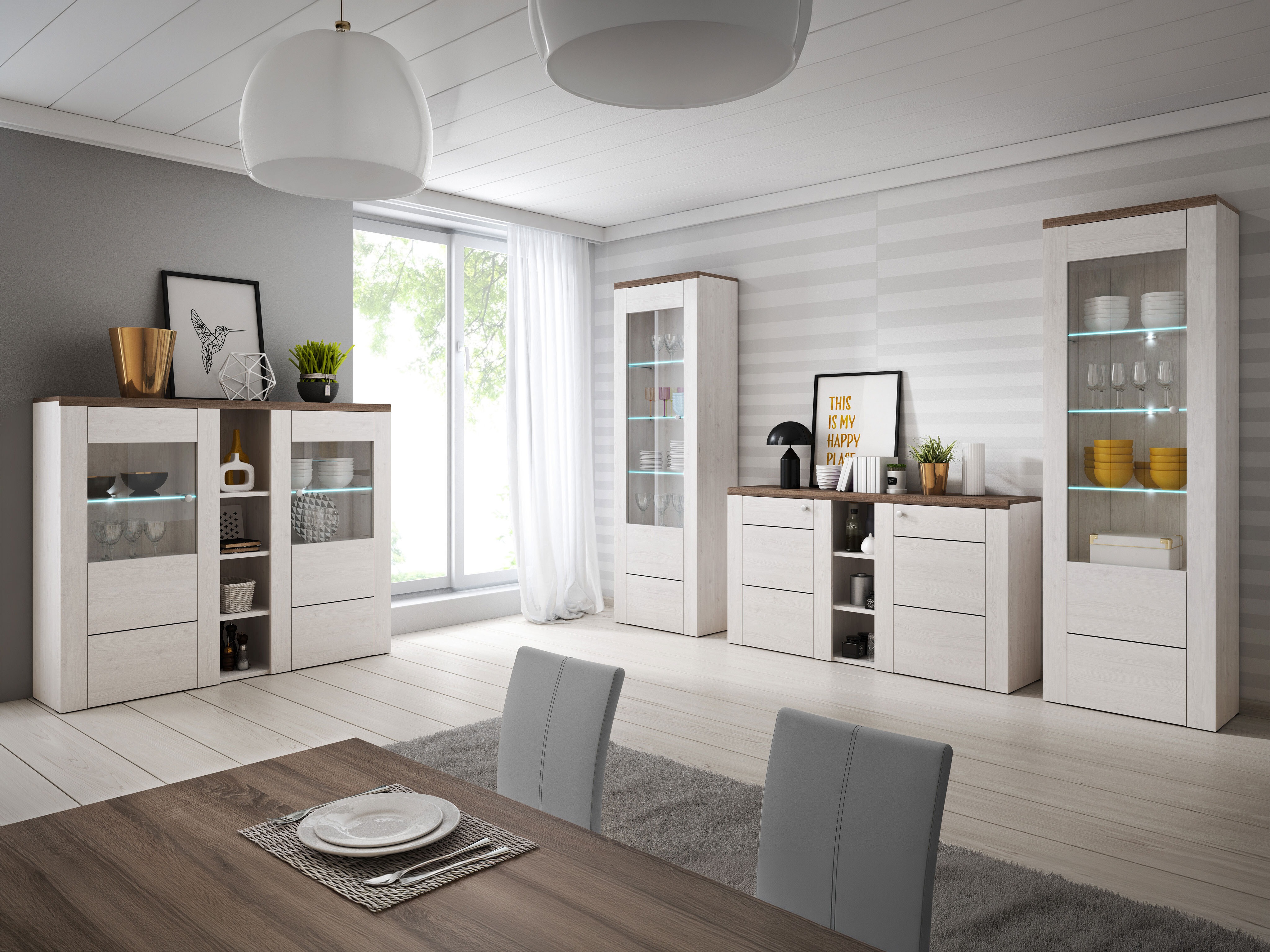 Sideboard Salelbo 105 (Sibu larch + Trufel oak)