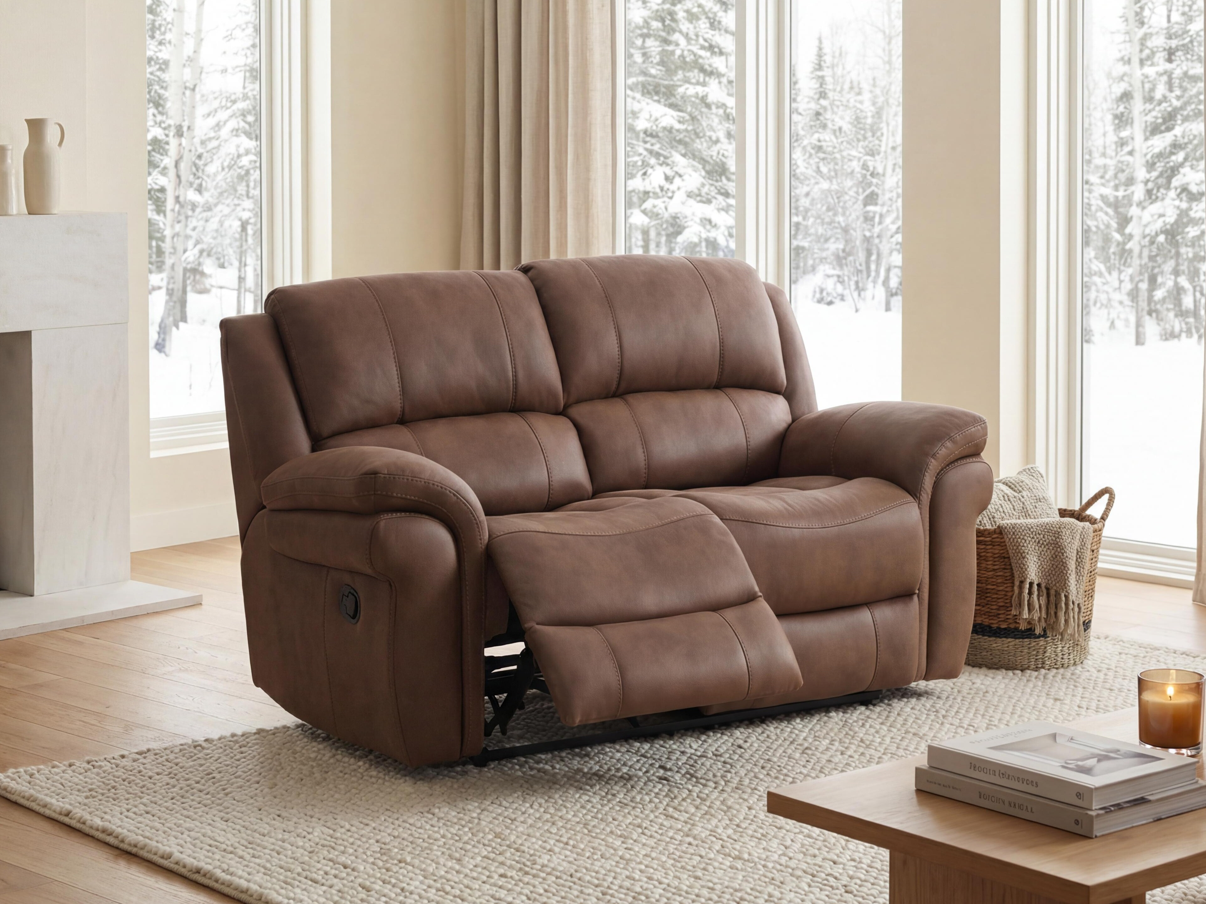 Sofa recliner Vercali 105 (Brown)