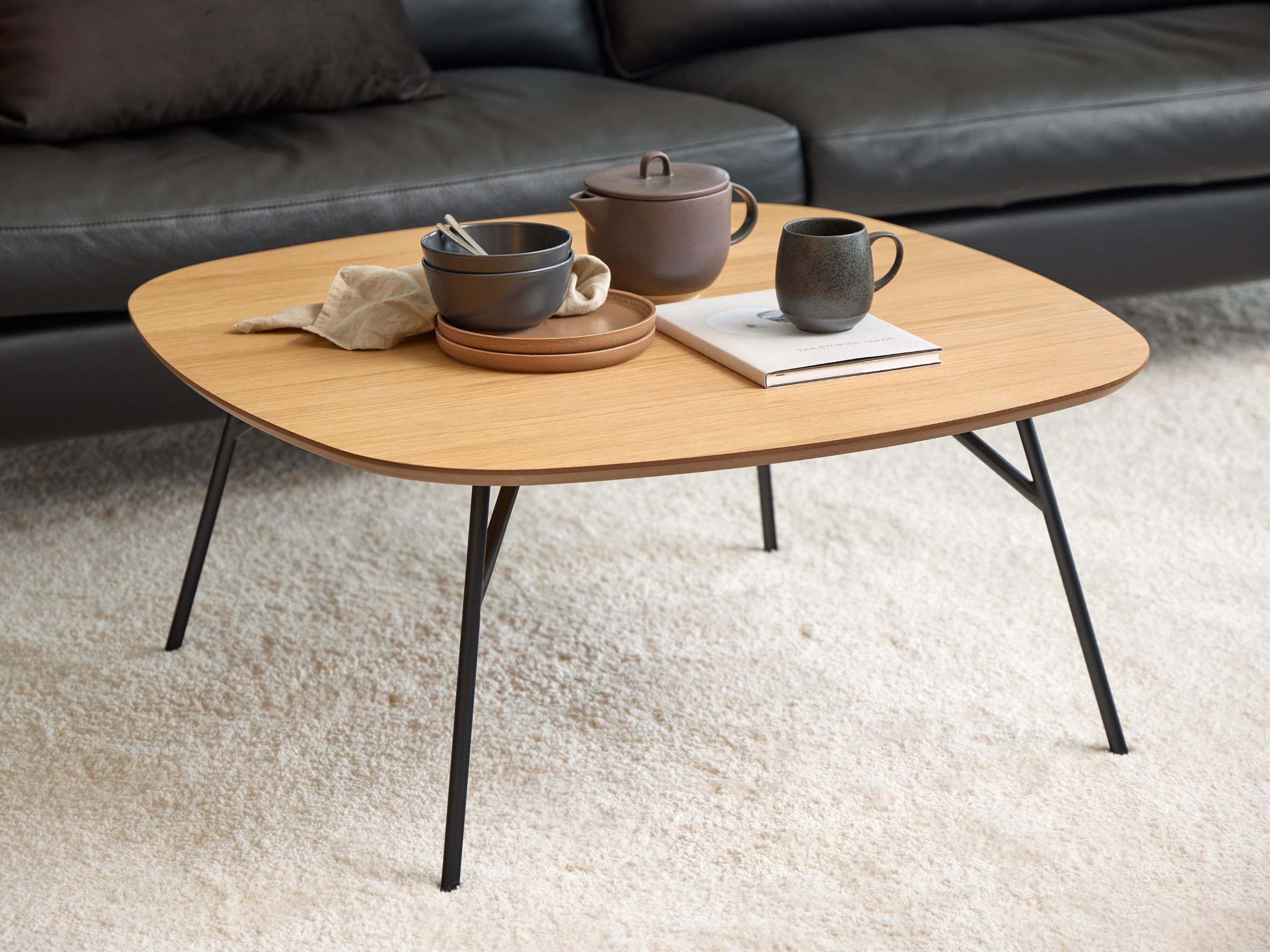 Coffee table Norsica 903 (Black + Brown)