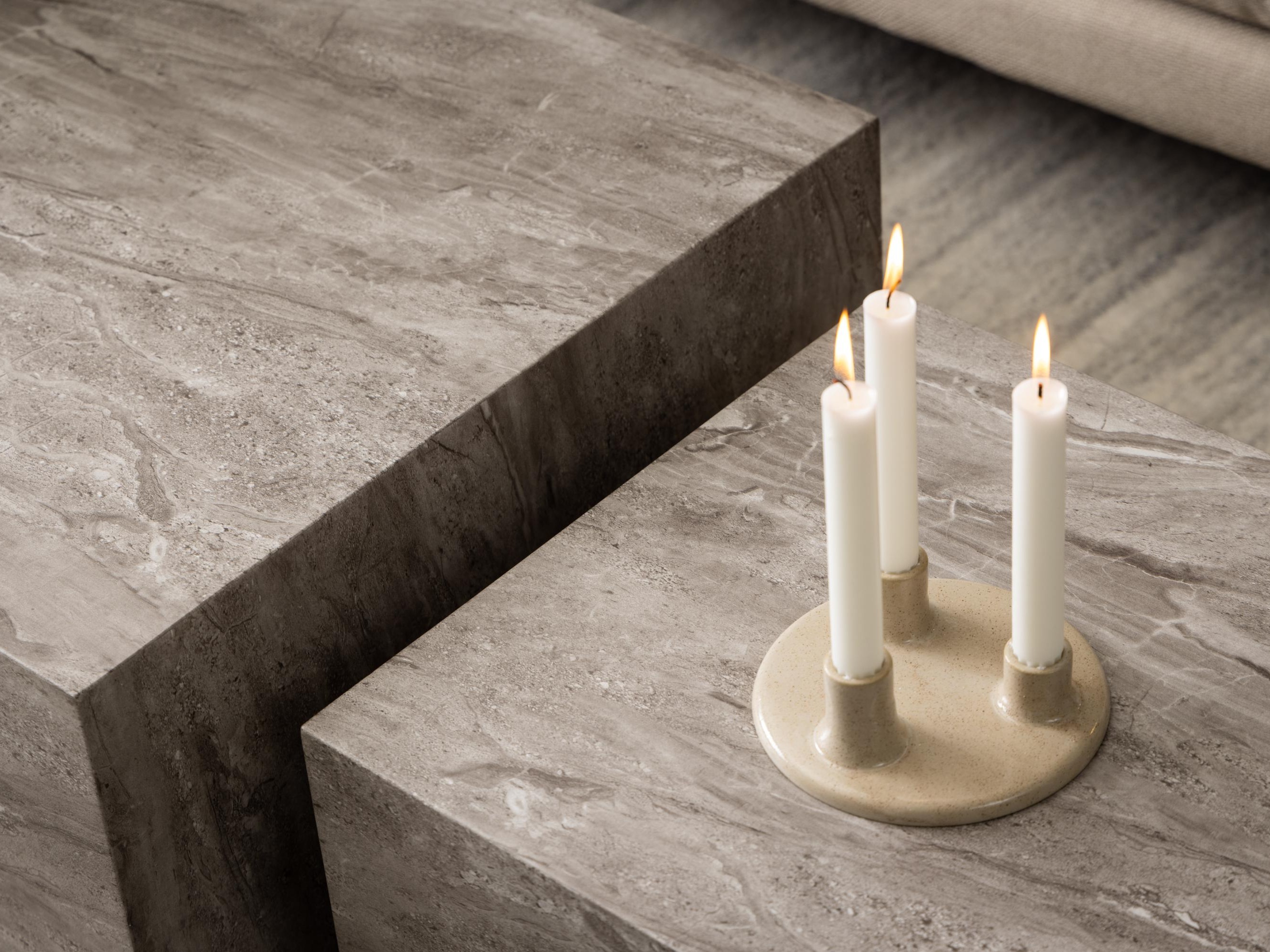 Coffee table set Norsica 894 (Grey marble)