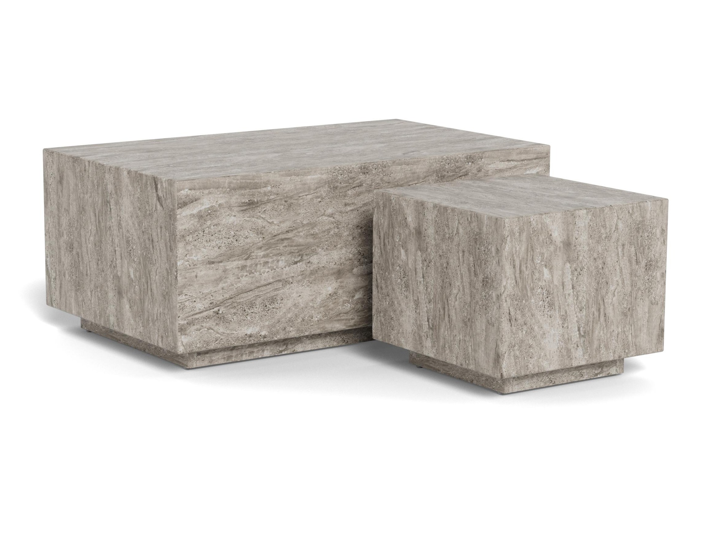 Nest of coffee tables Norsica 894 (Grey marble)
