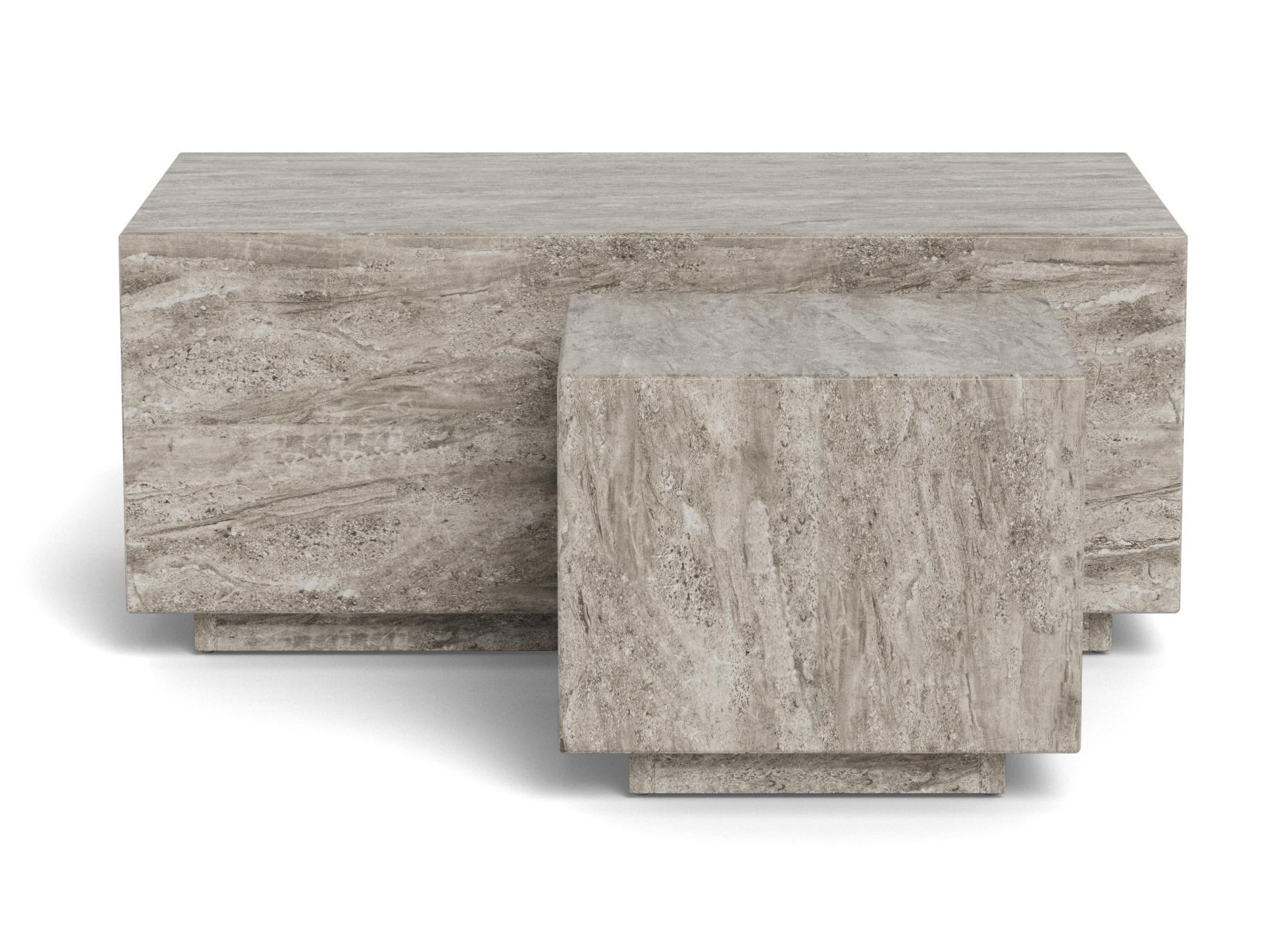 Nest of coffee tables Norsica 894 (Grey marble)