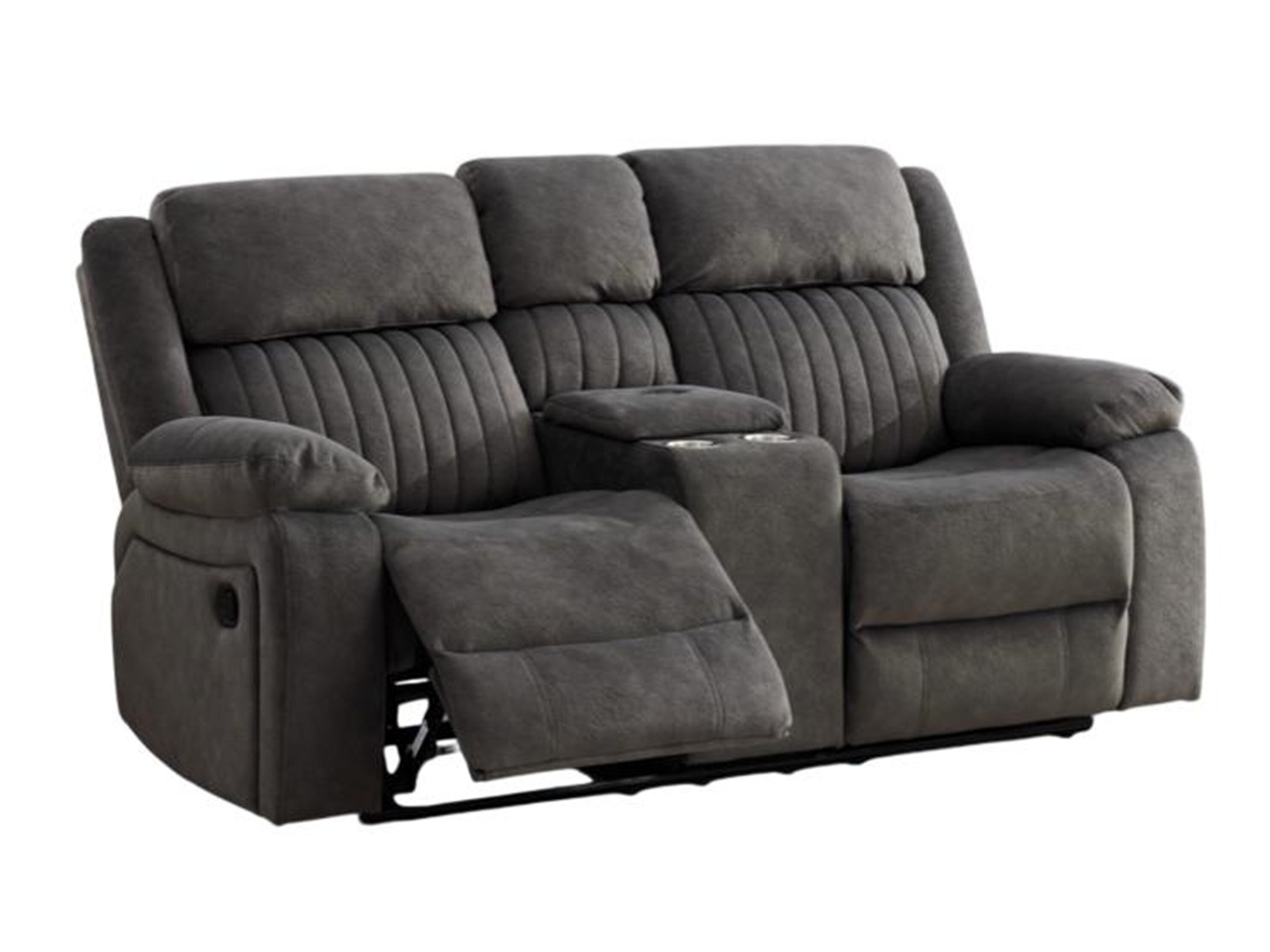 Recliner sofa Lufero 102 (Dark grey)
