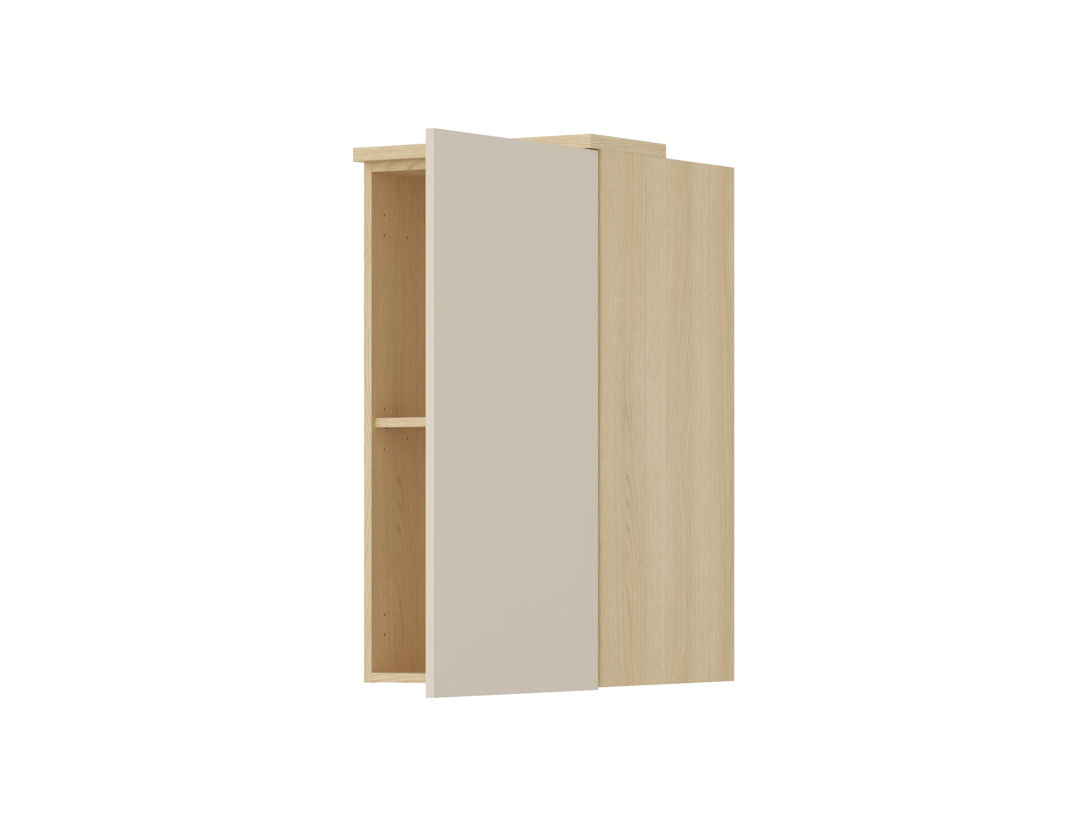 Wall cabinet Nolcala 102 (Oak + Beige)