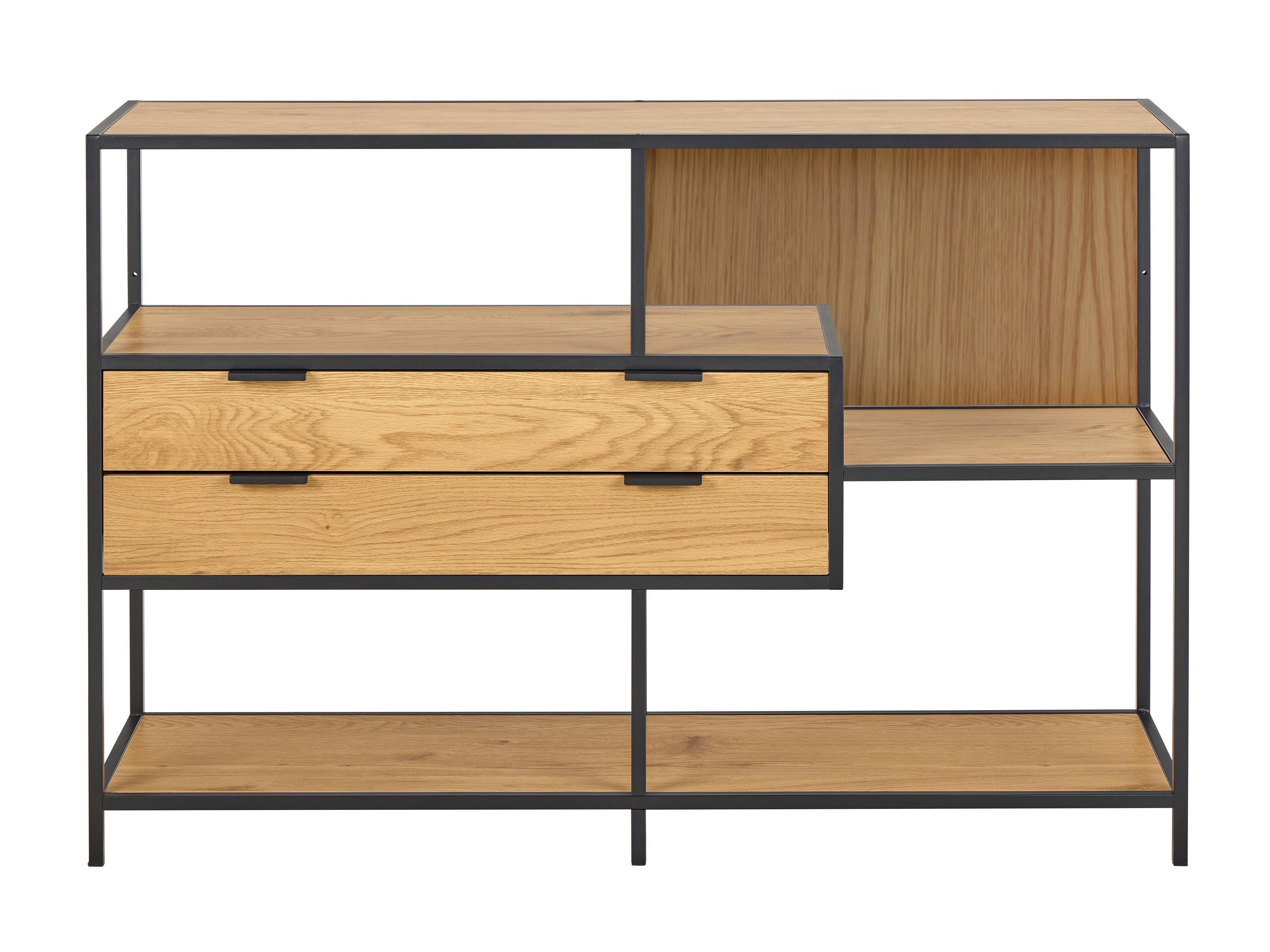 Bookcase Norsica Sevferi 183 (Black + Wild oak)