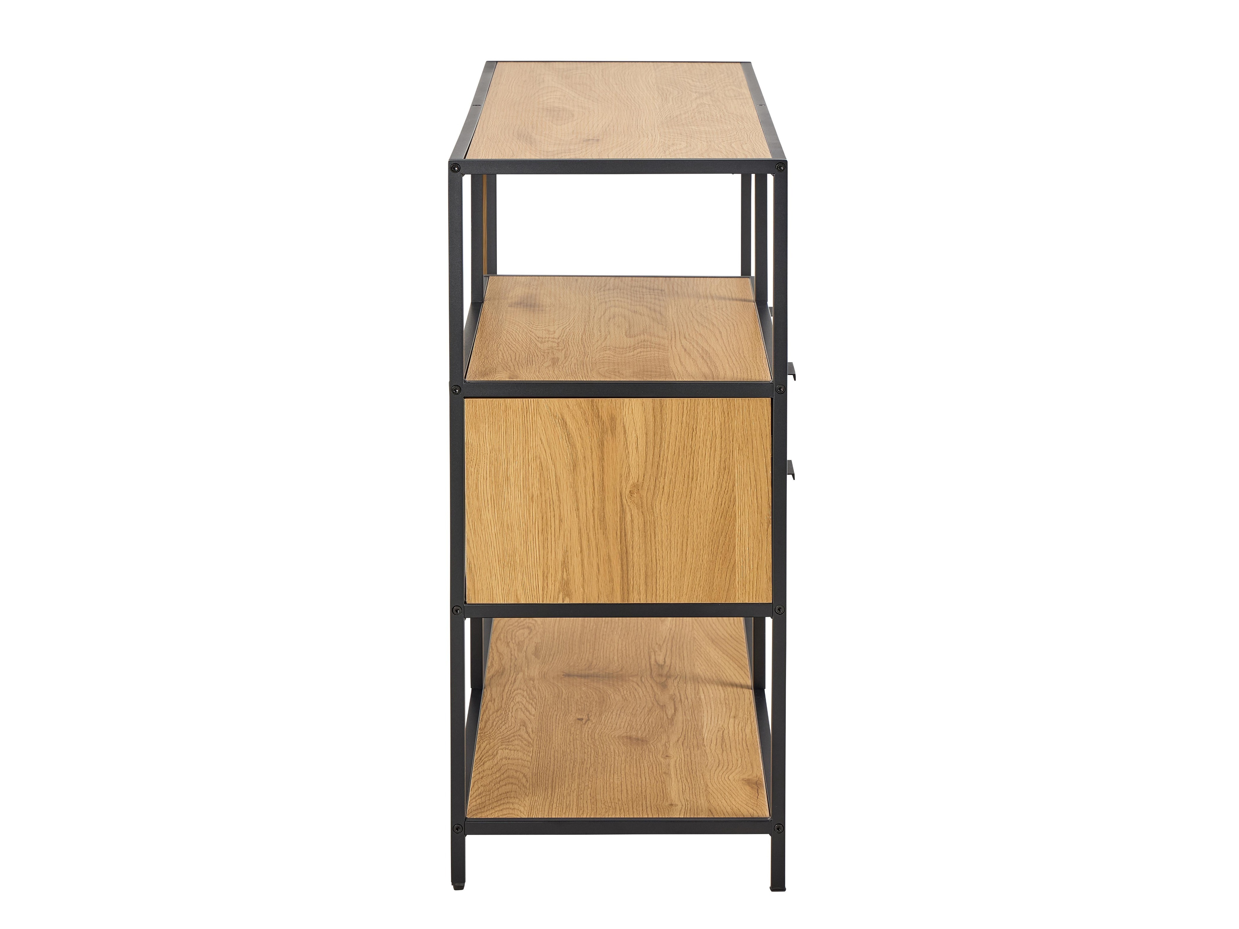 Bookcase Norsica Sevferi 183 (Black + Wild oak)