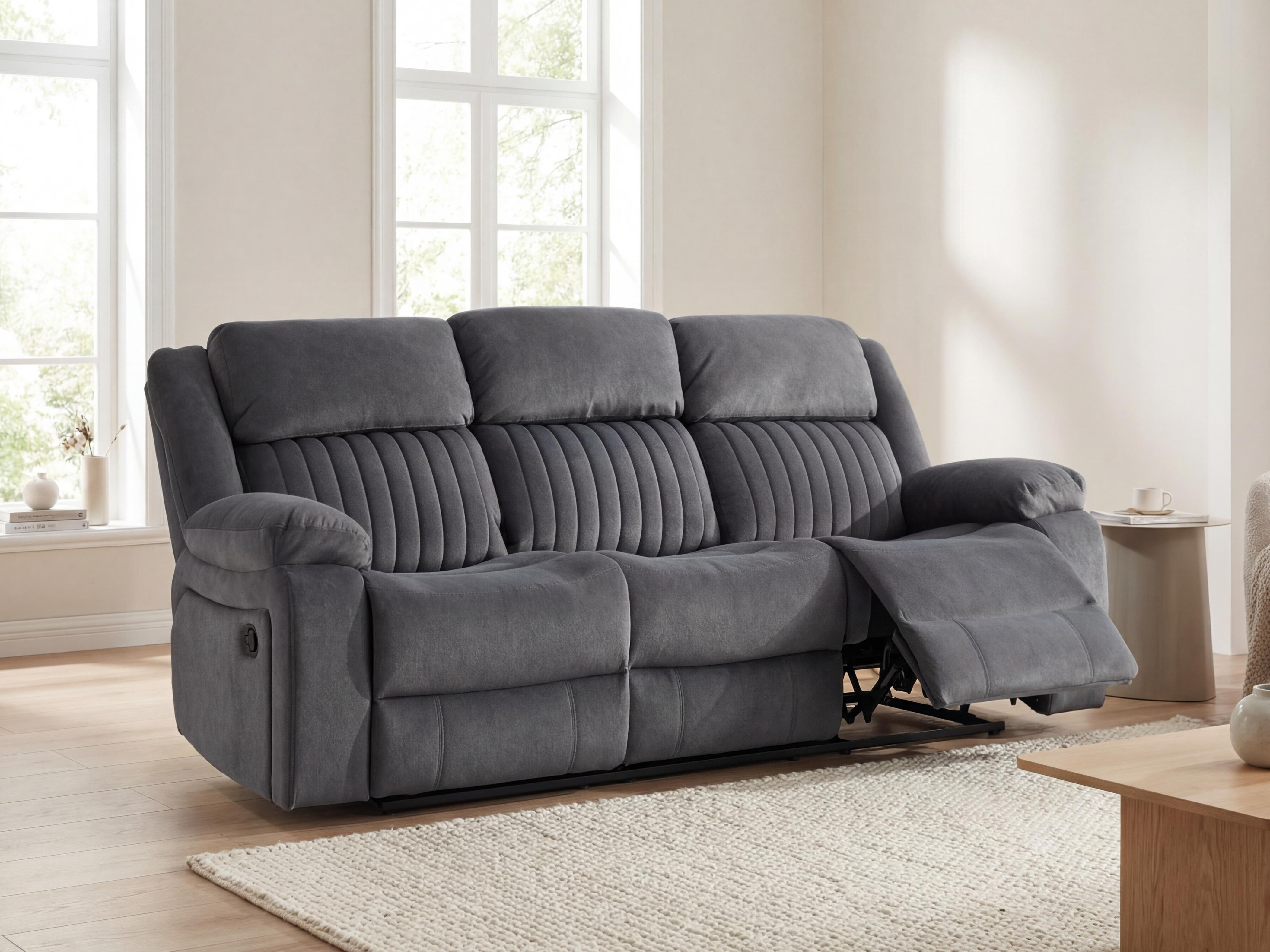 Recliner sofa Lufero 103 (Grey)
