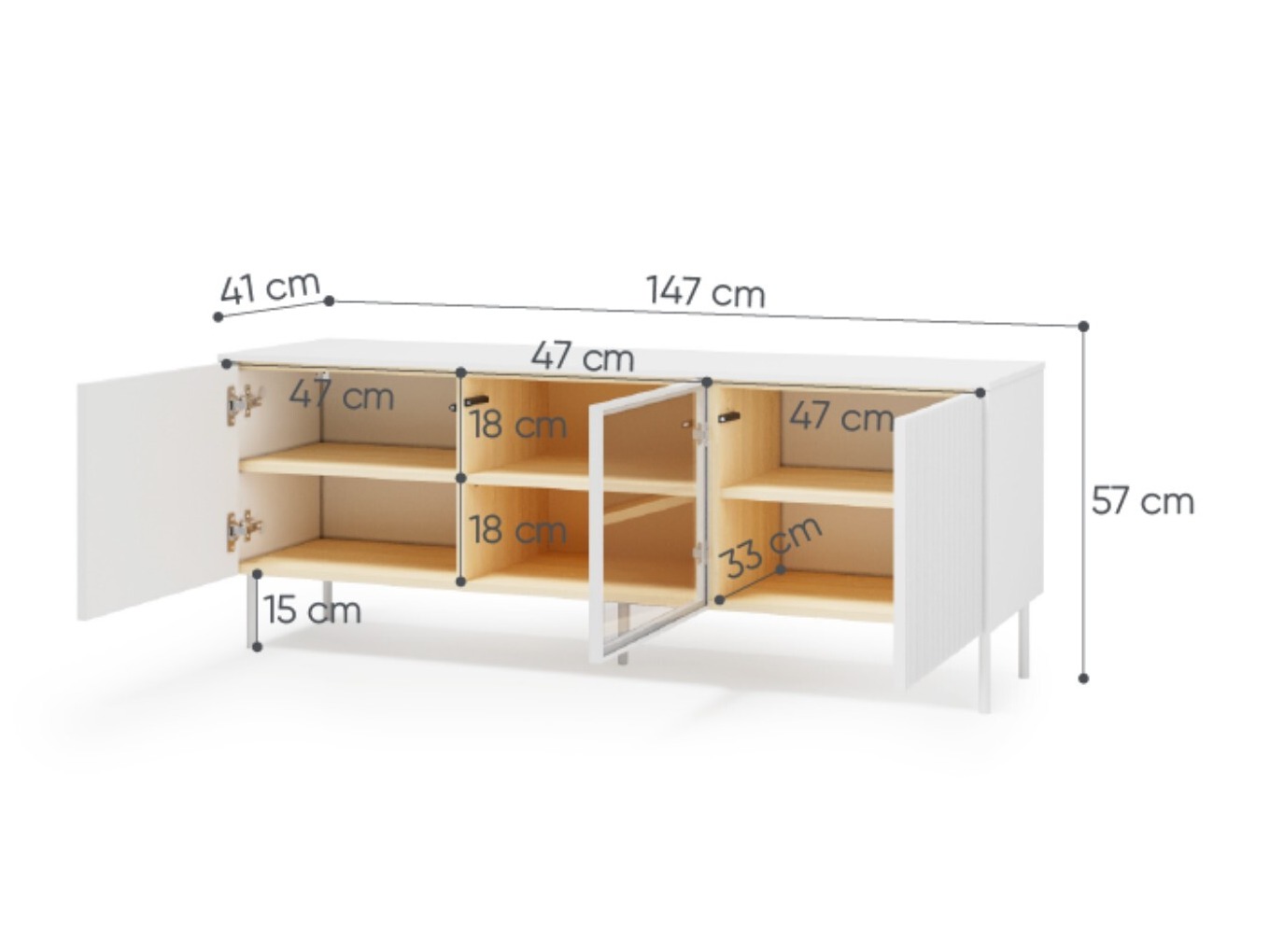 TV stand Mirbelo 108