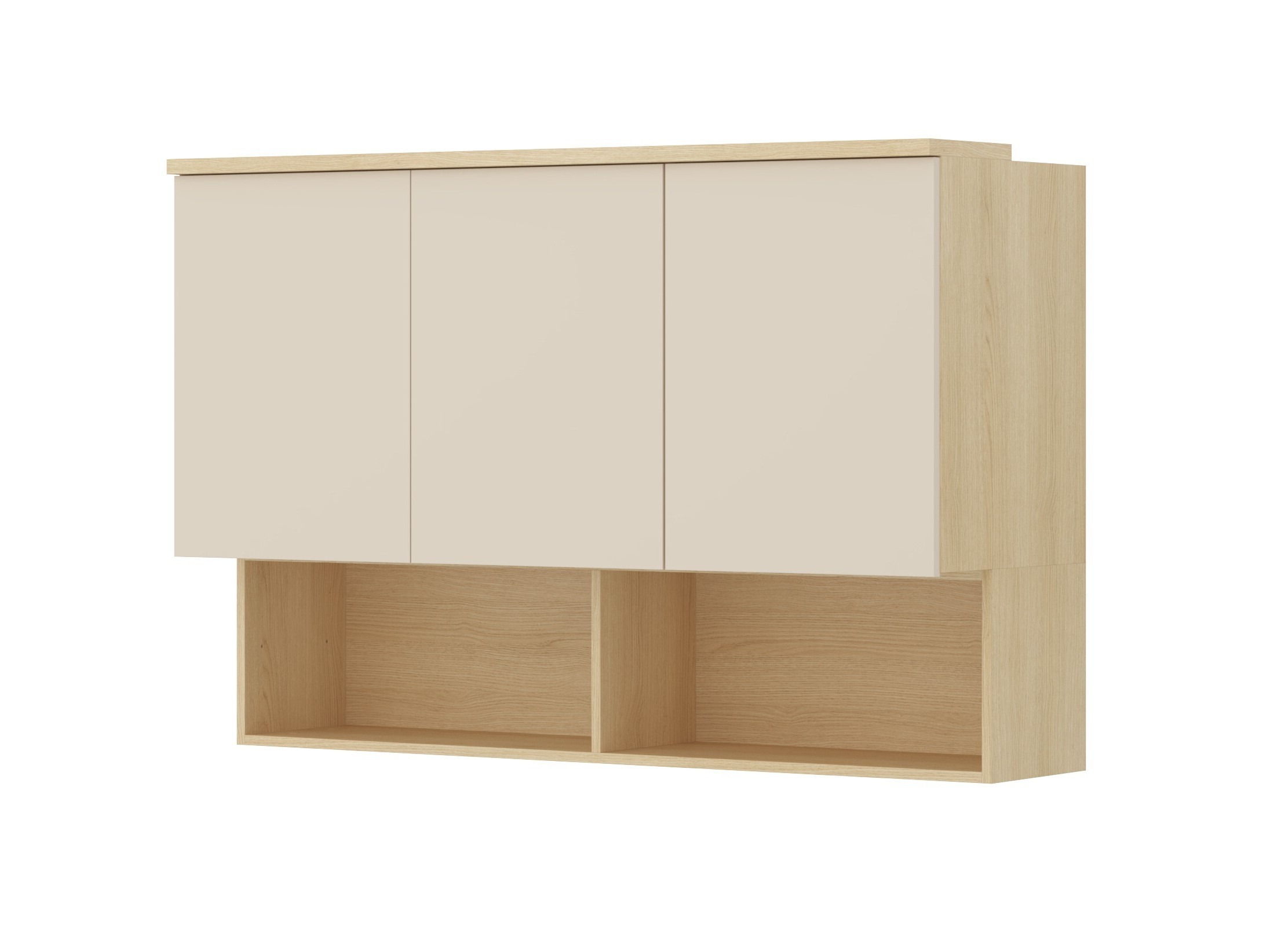 Wall cabinet Nolcala 104 (Oak + Beige)