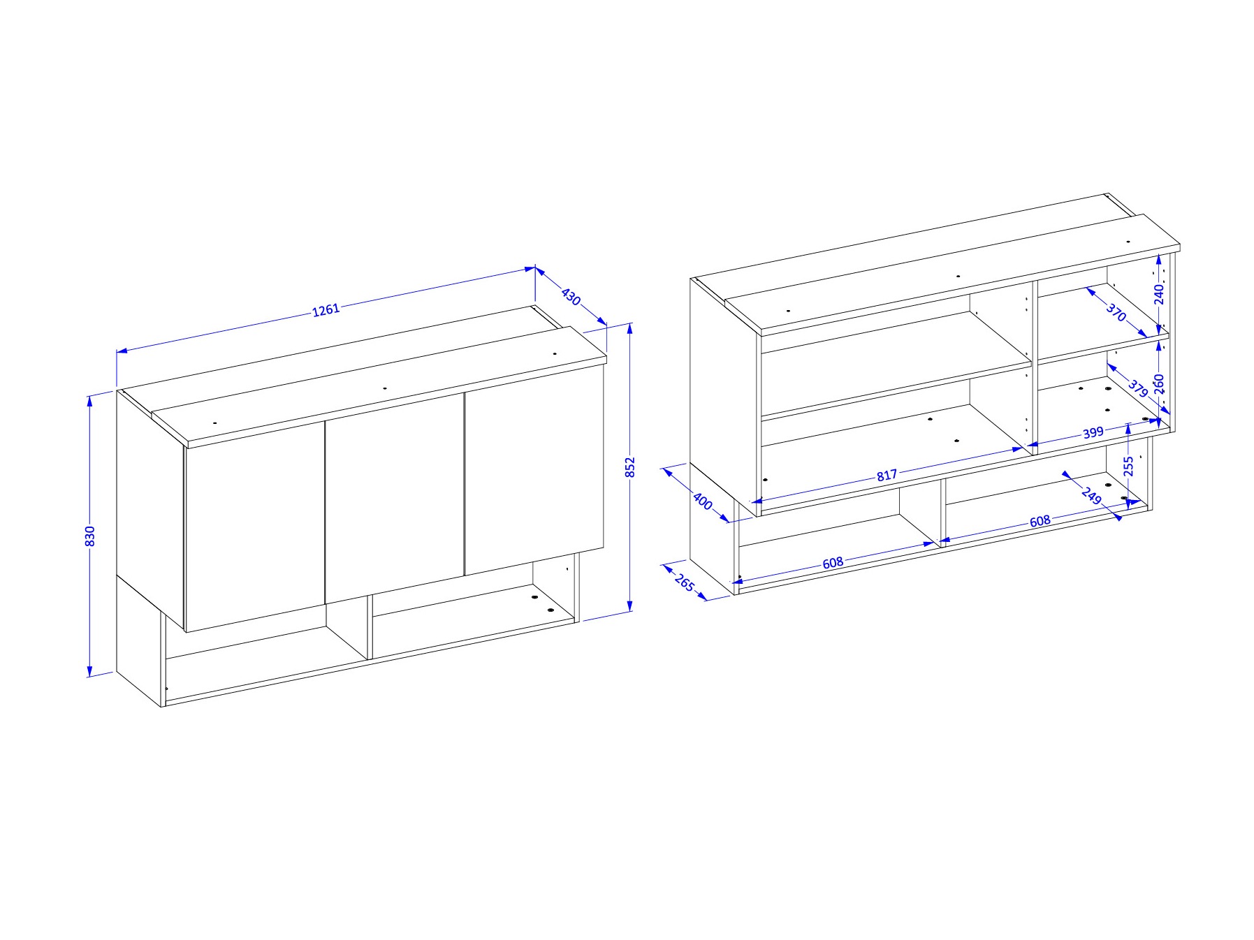 Wall cabinet Nolcala 104 (Oak + Beige)