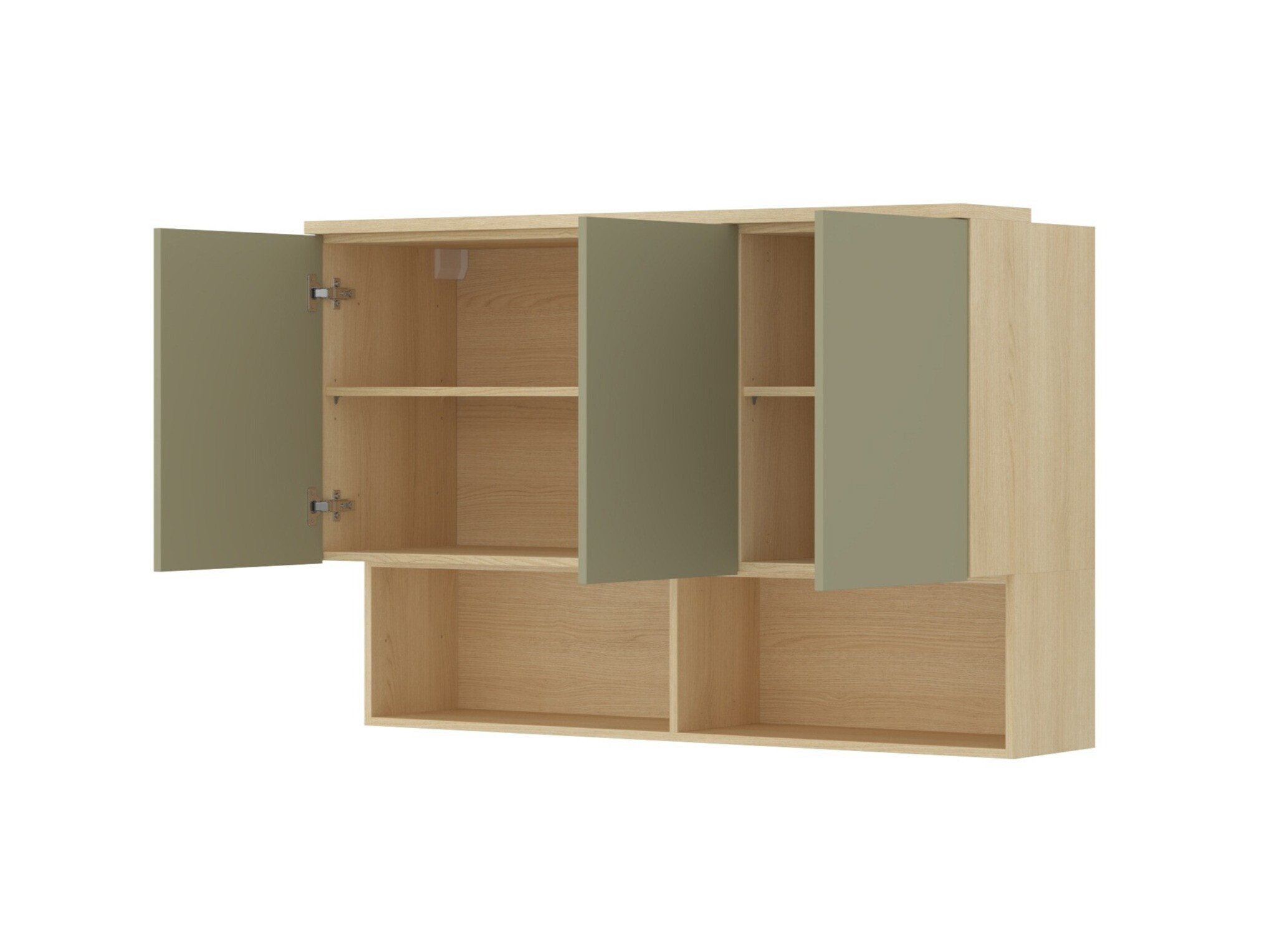 Wall cabinet Nolcala 104 (Oak + Eucalyptus)