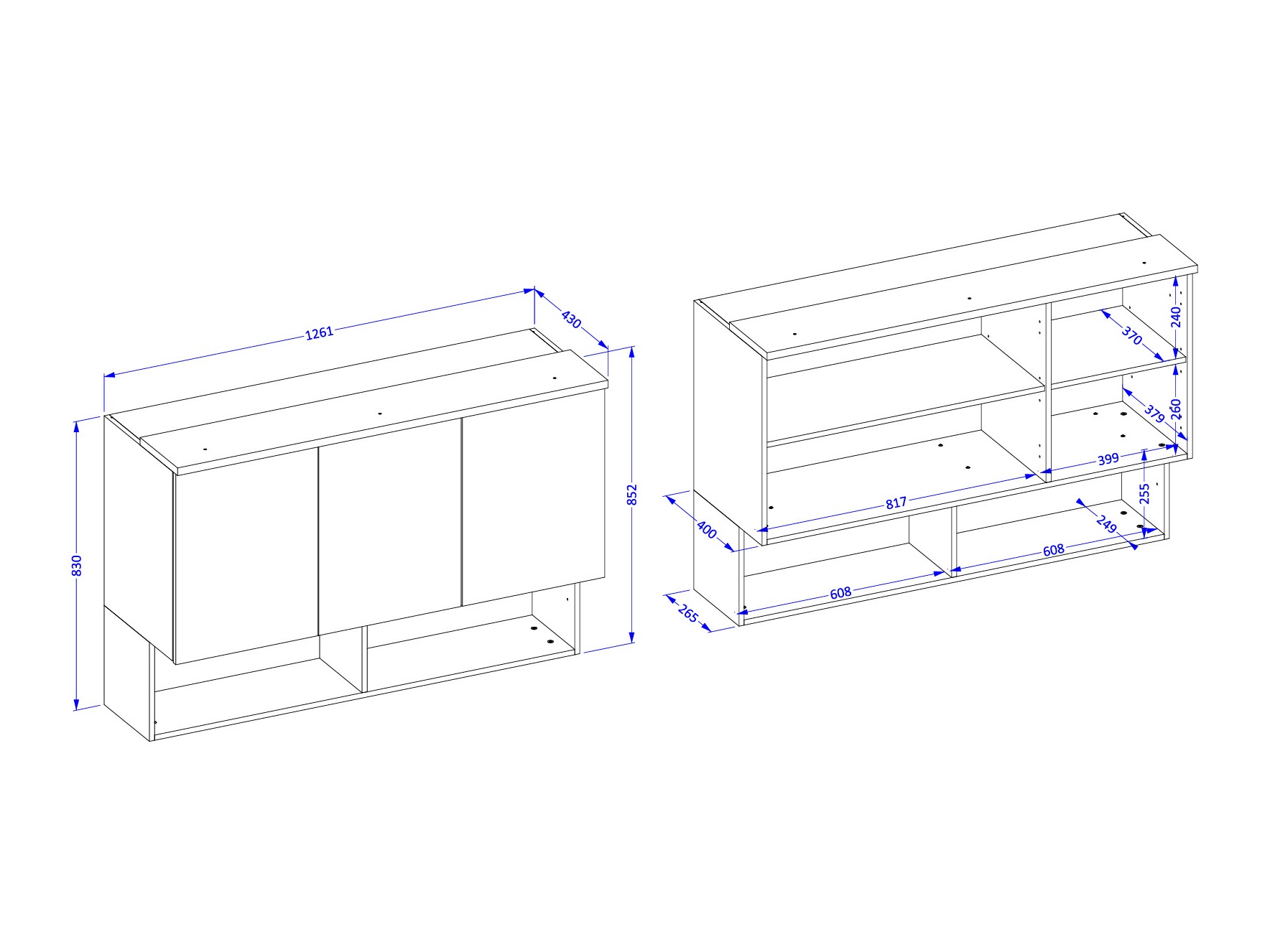 Wall cabinet Nolcala 104 (Oak + Eucalyptus)