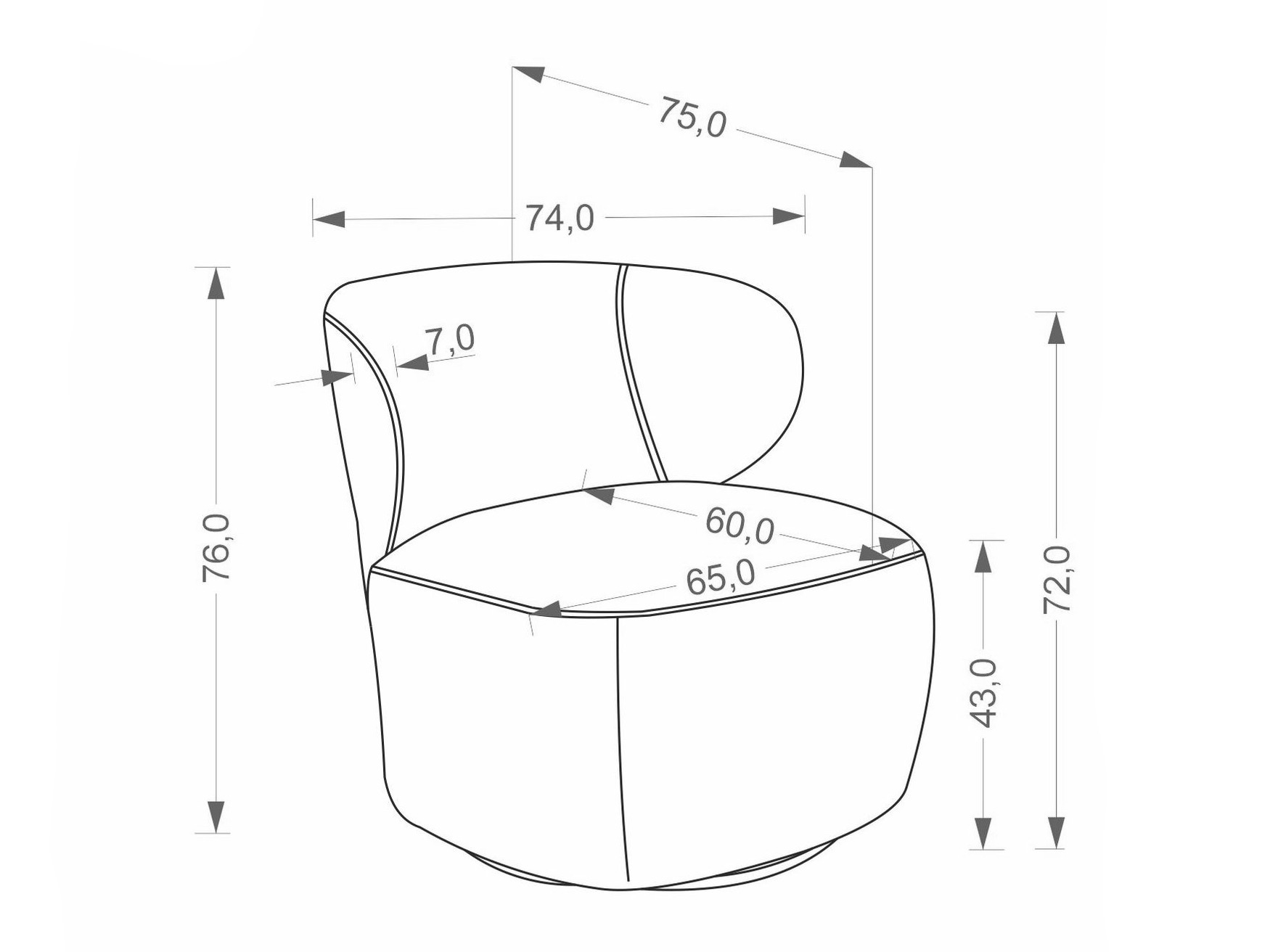 Armchair Houston 2098 (Beige)