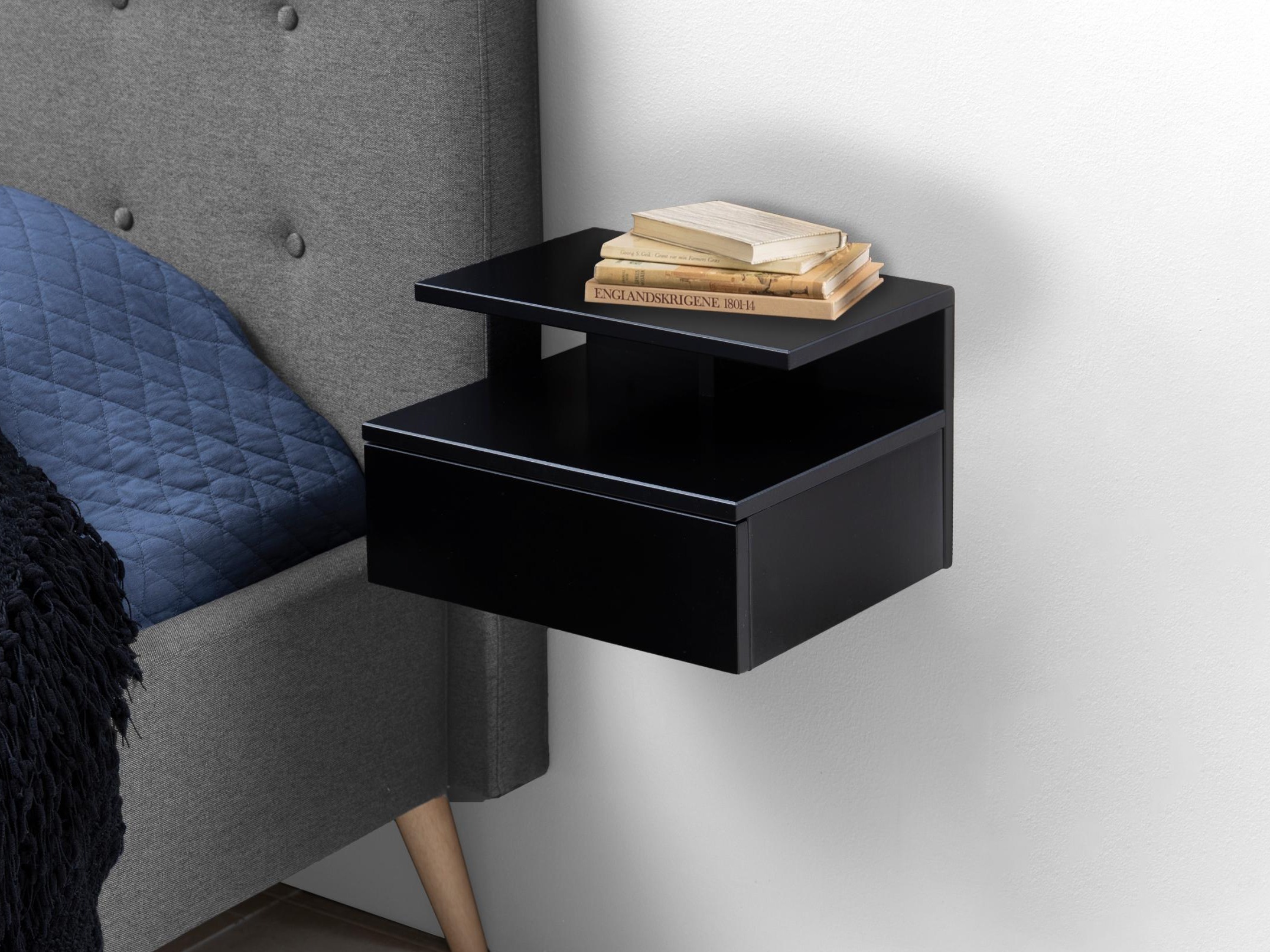 Bedside table Norsica 970 (Black)