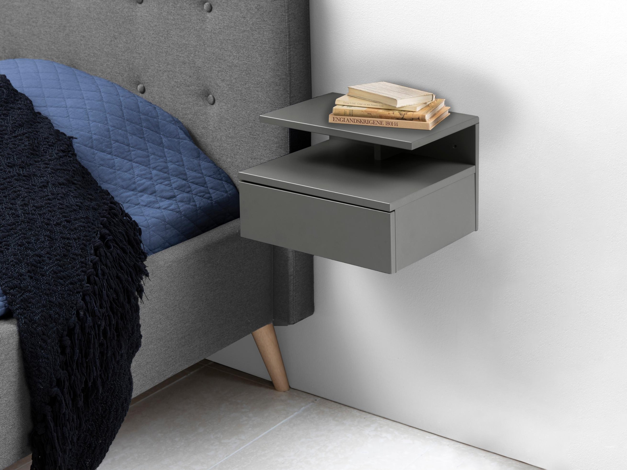 Bedside table Norsica 970 (Grey)