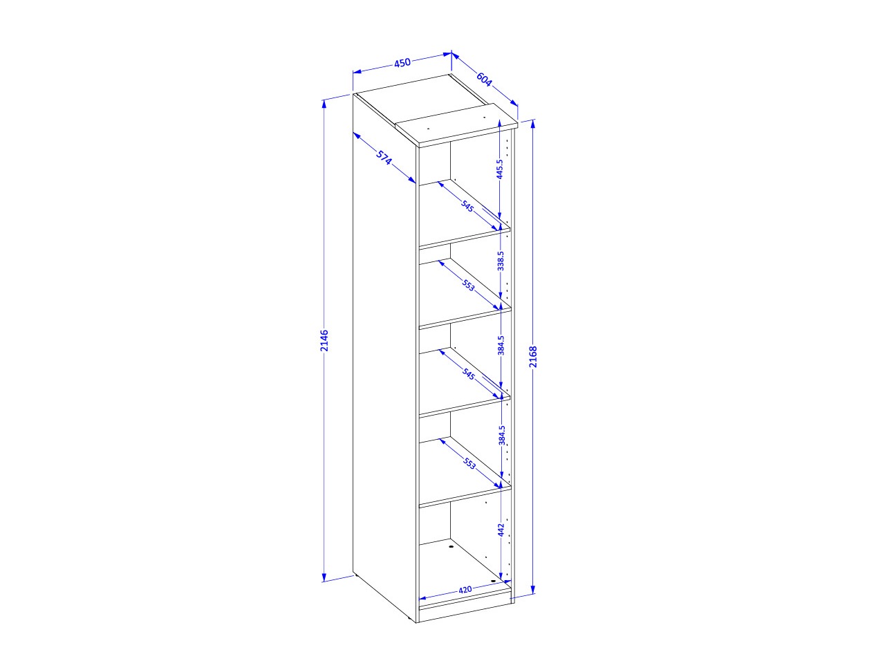 Bookcase Nolcala 101