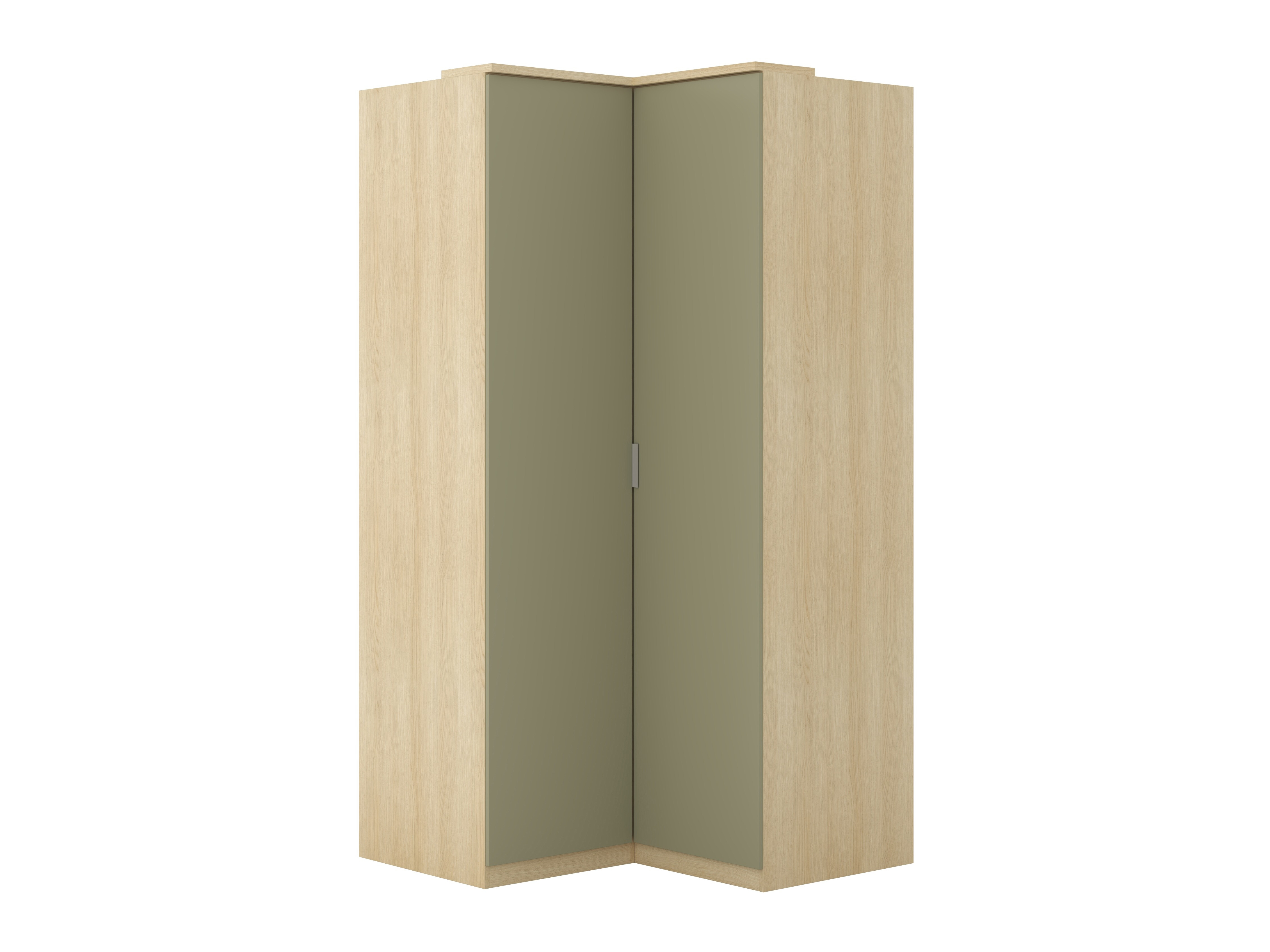Corner wardrobe Nolcala 107 (Oak + Eucalyptus)