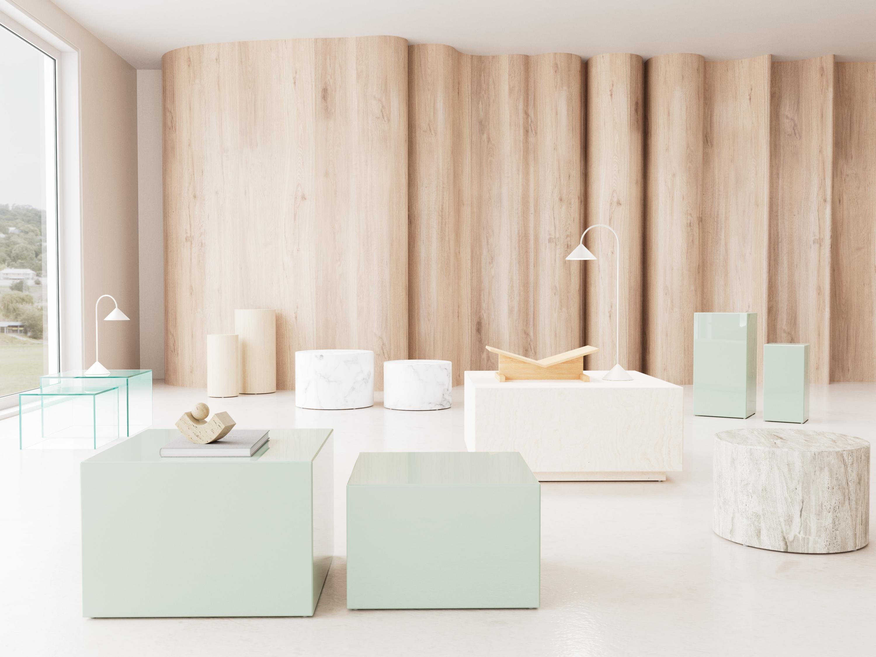 Nest of side tables Norsica 912 (Beige)