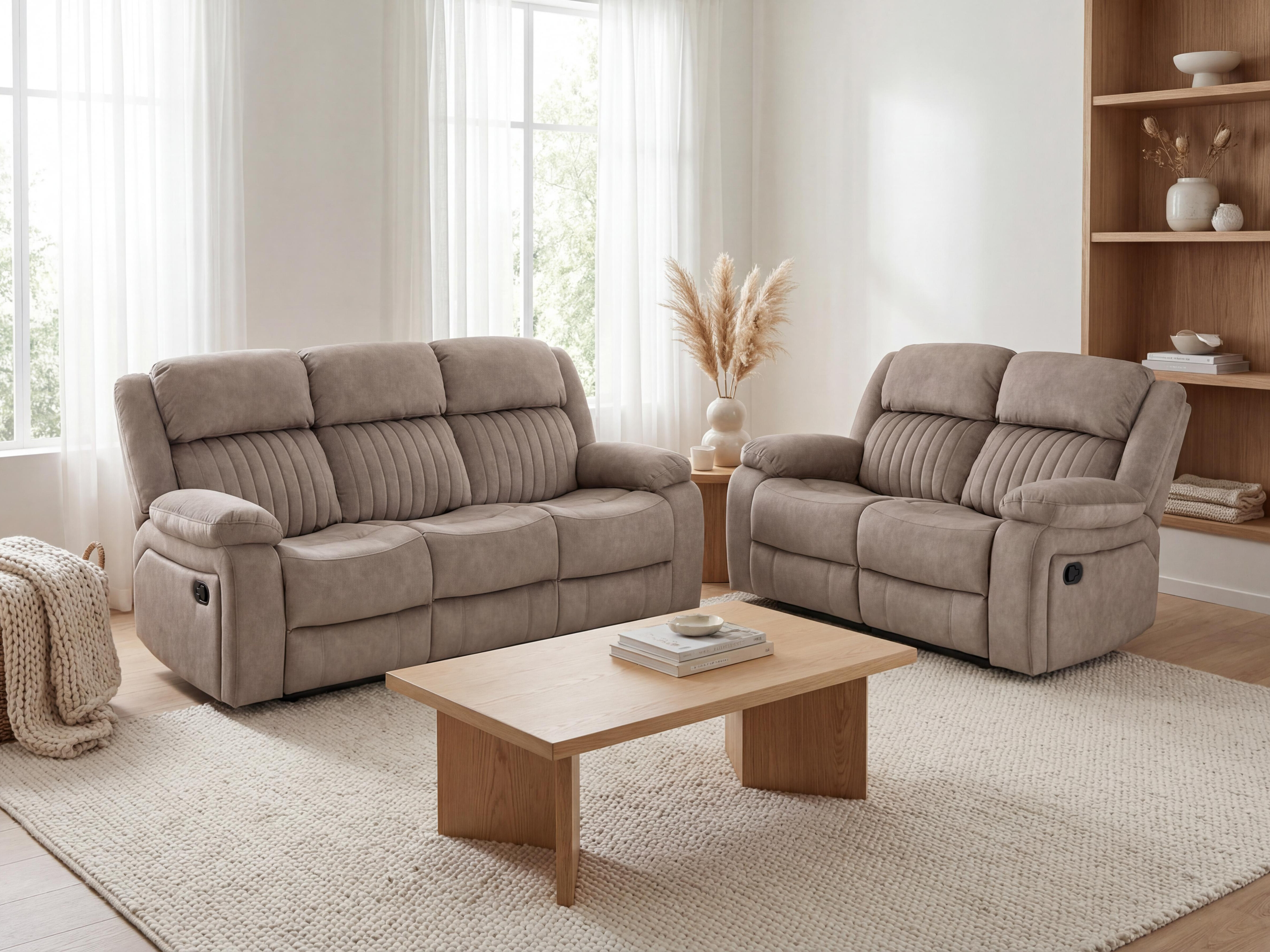 Upholstered furniture set Lufero 105 (Taupe)