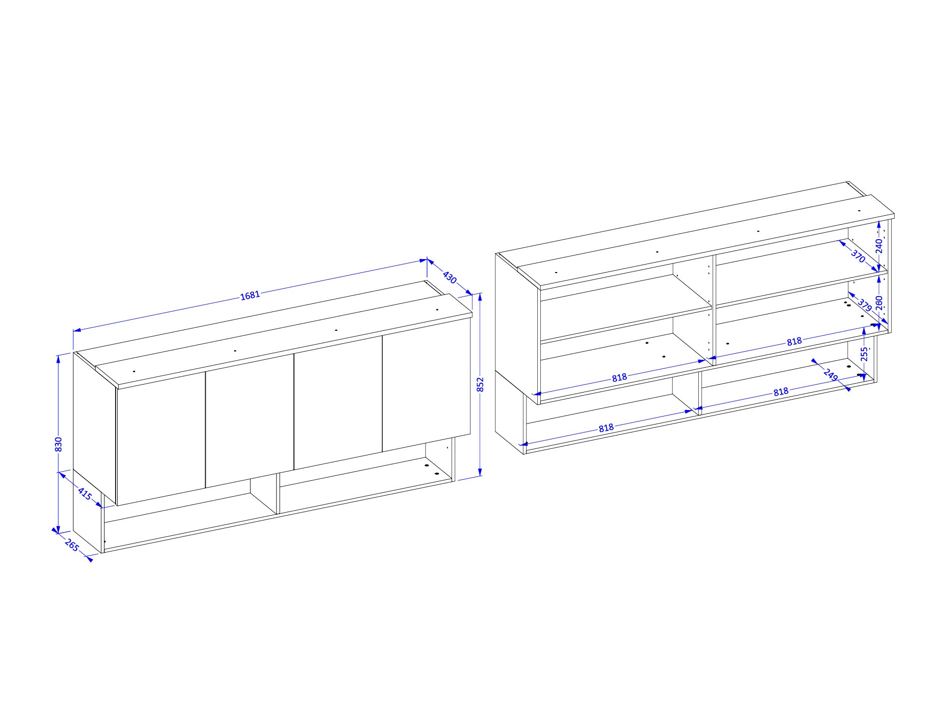 Wall cabinet Nolcala 105 (Oak + Eucalyptus)