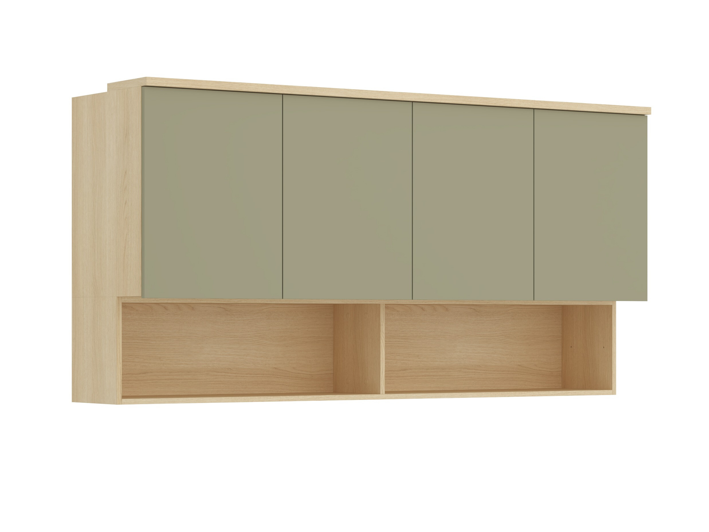 Wall cabinet Nolcala 105 (Oak + Eucalyptus)