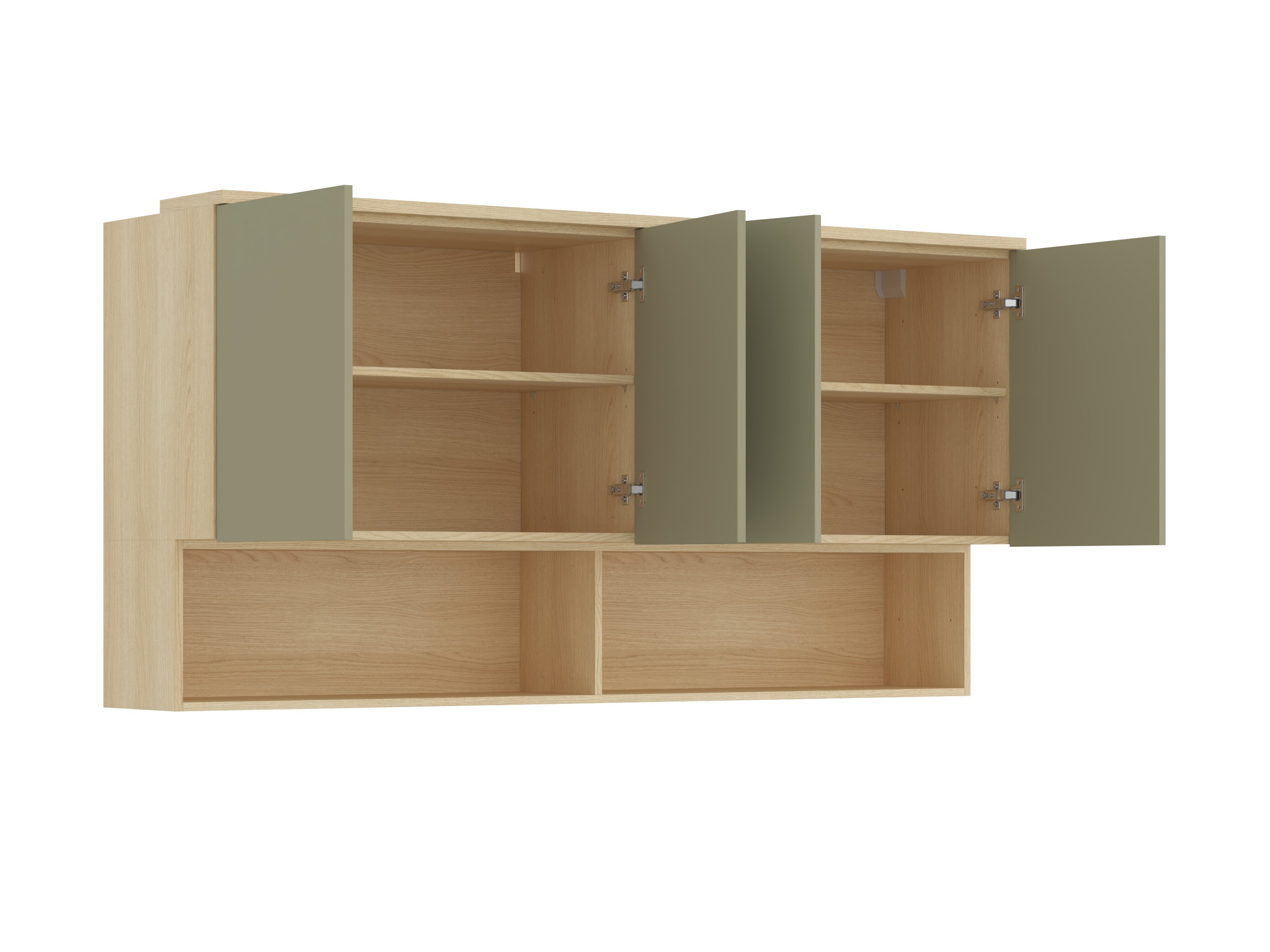 Wall cabinet Nolcala 105 (Oak + Eucalyptus)