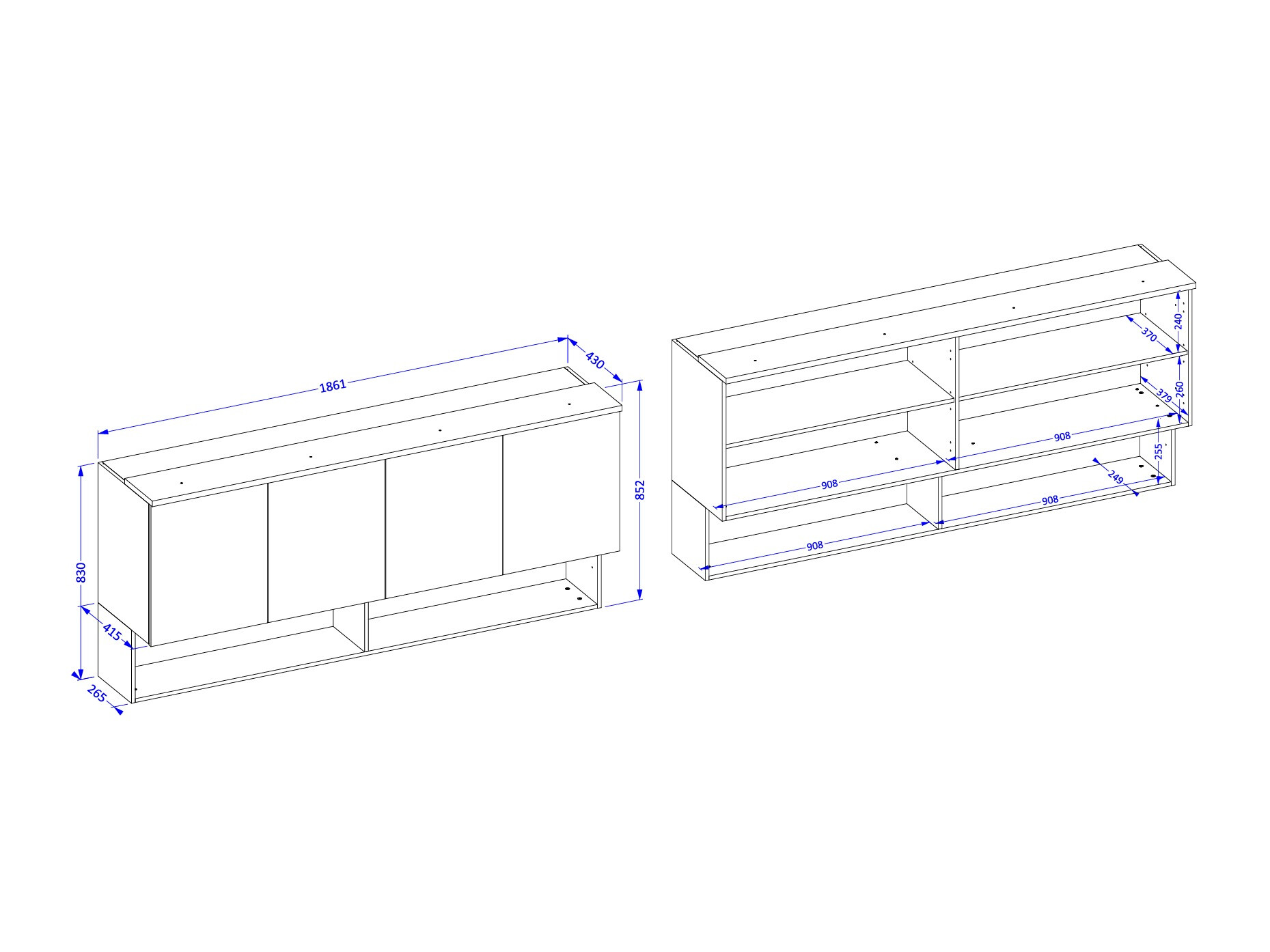 Wall cabinet Nolcala 106 (Oak + Beige)