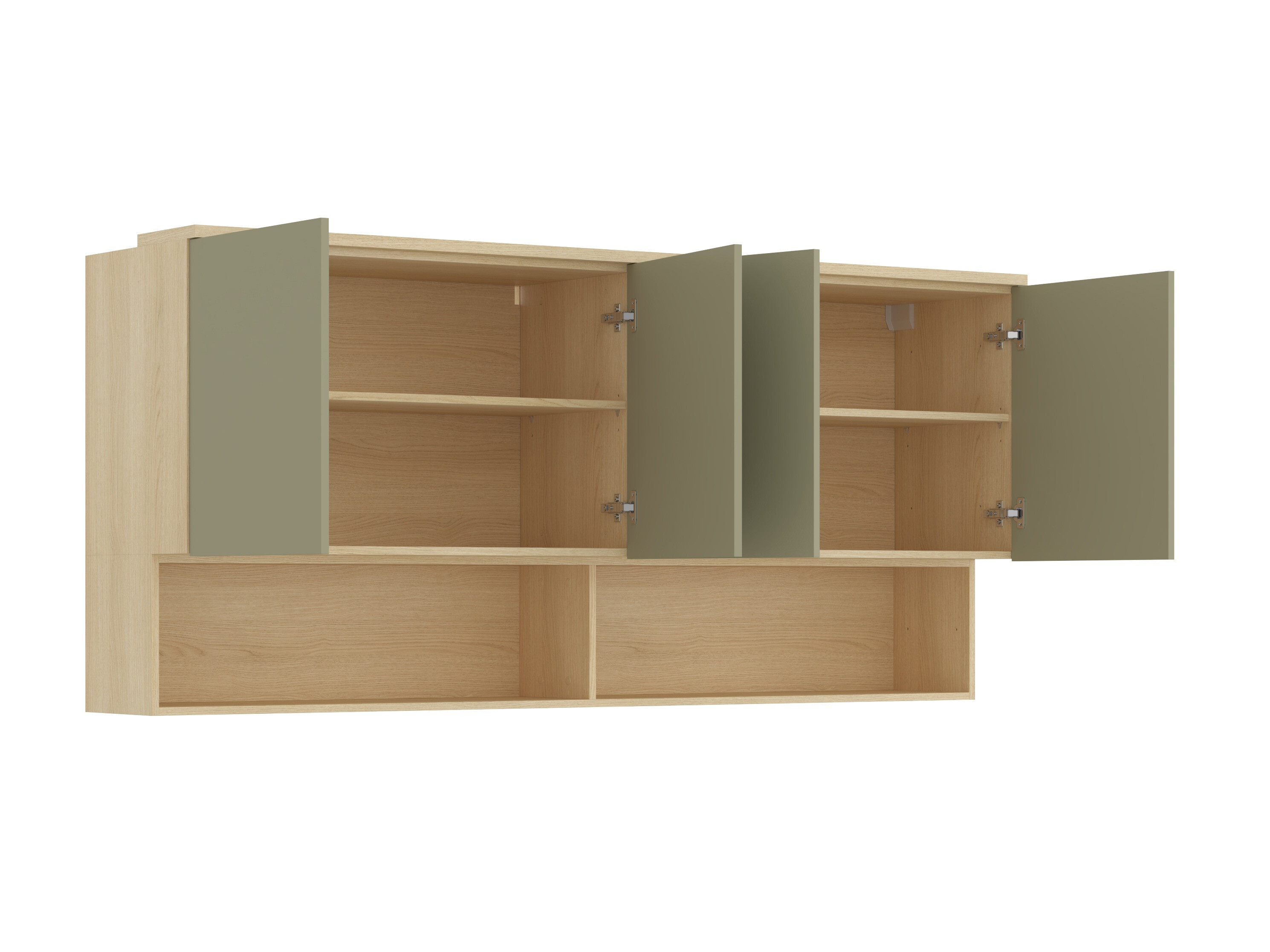 Wall cabinet Nolcala 106 (Oak + Eucalyptus)