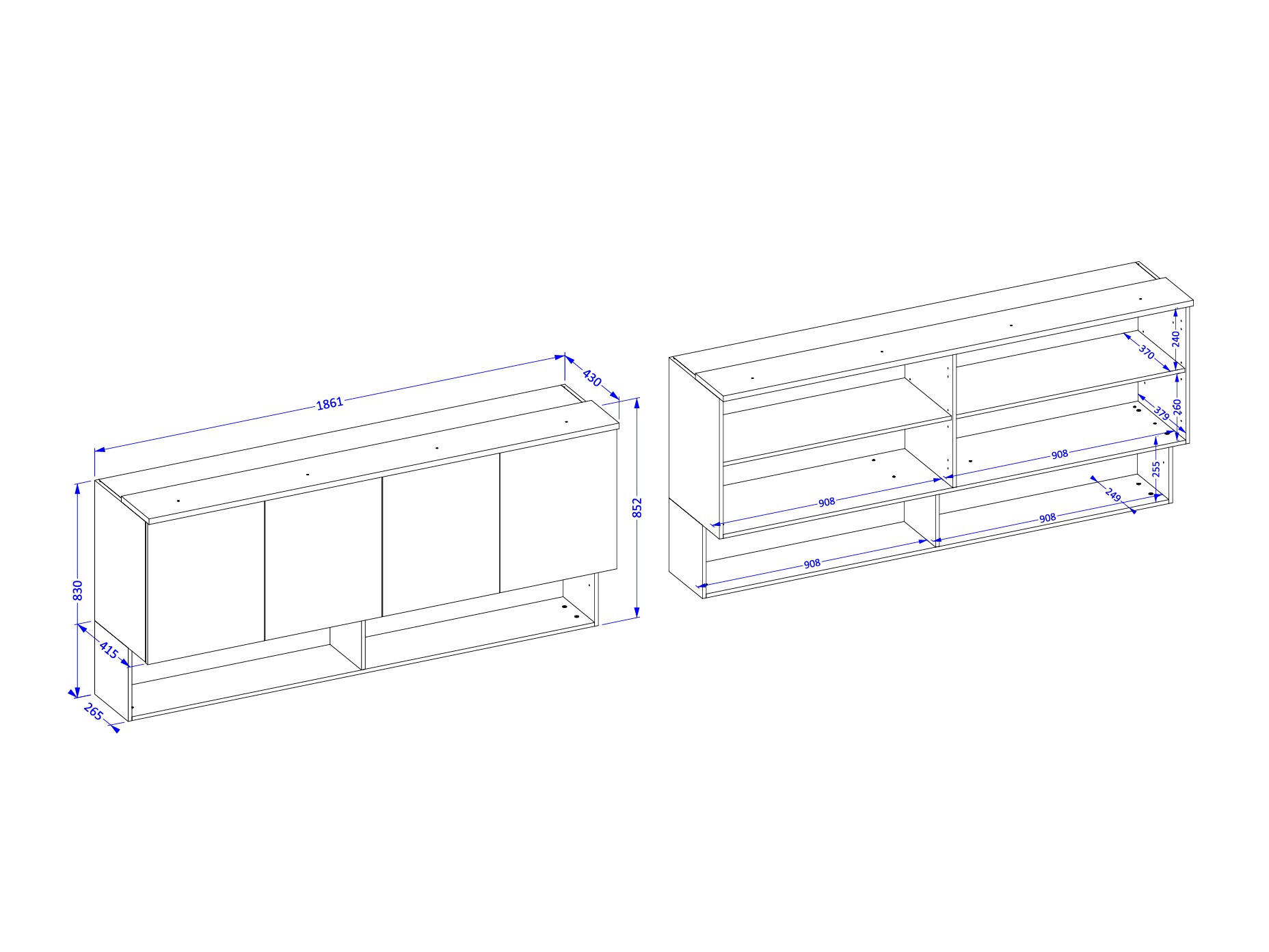 Wall cabinet Nolcala 106 (Oak + Eucalyptus)