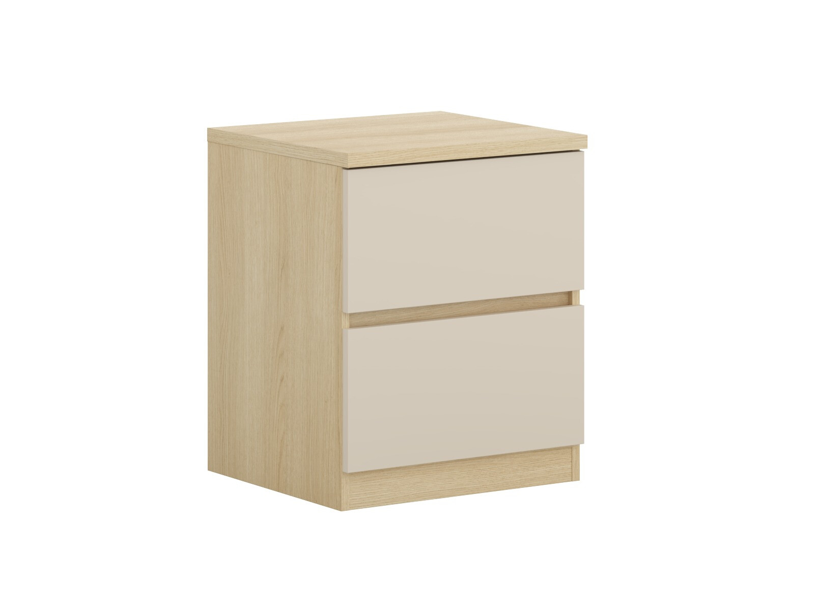 Bedside table Nolcala 108 (Oak + Beige)