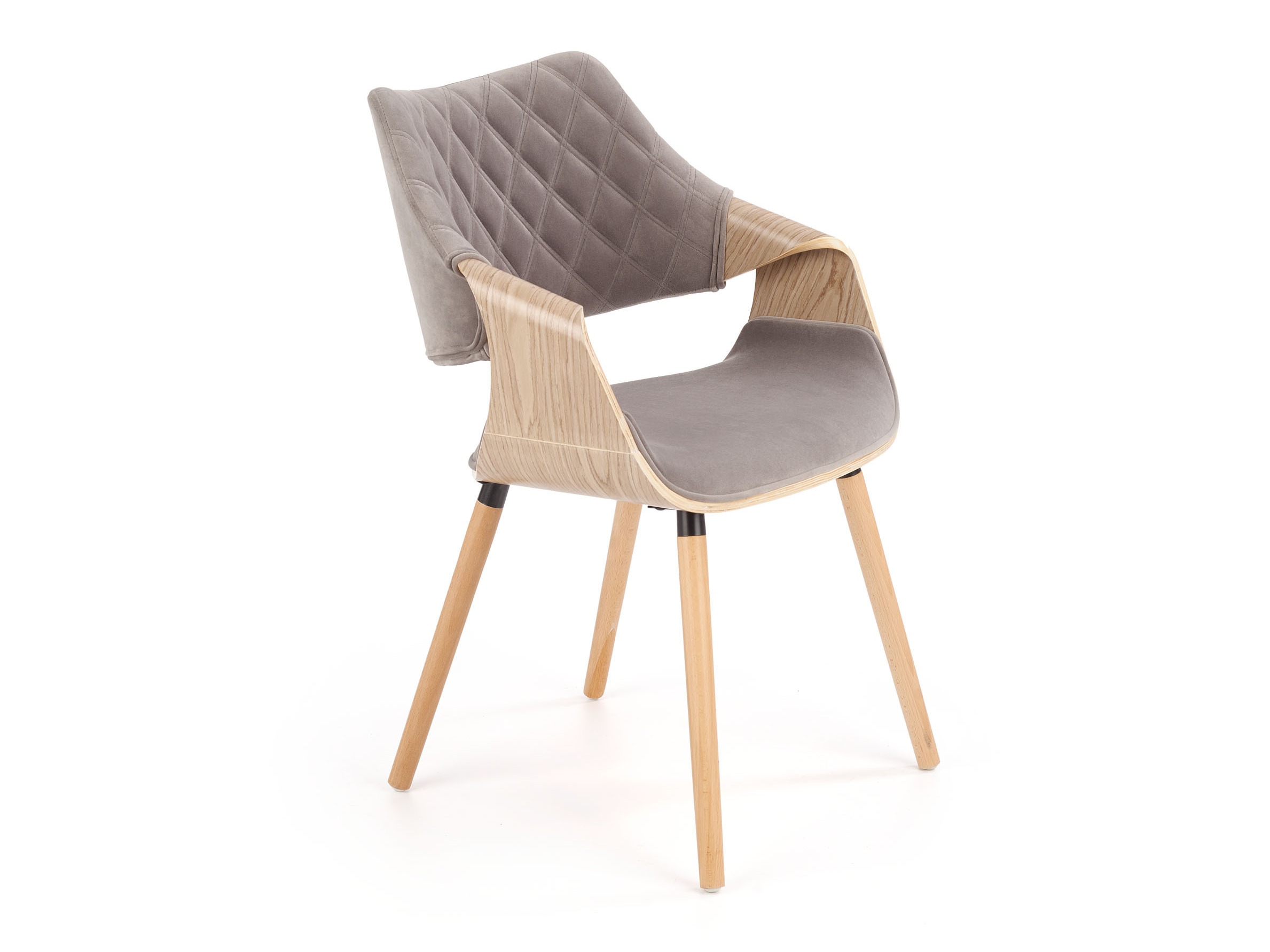 Chair Houston 720 (Light wood + Grey)