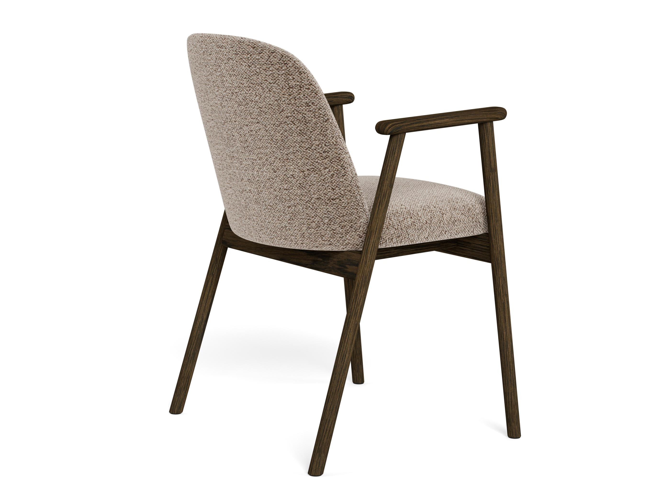 Chair Norsica 890 (Beige + Dark wood)