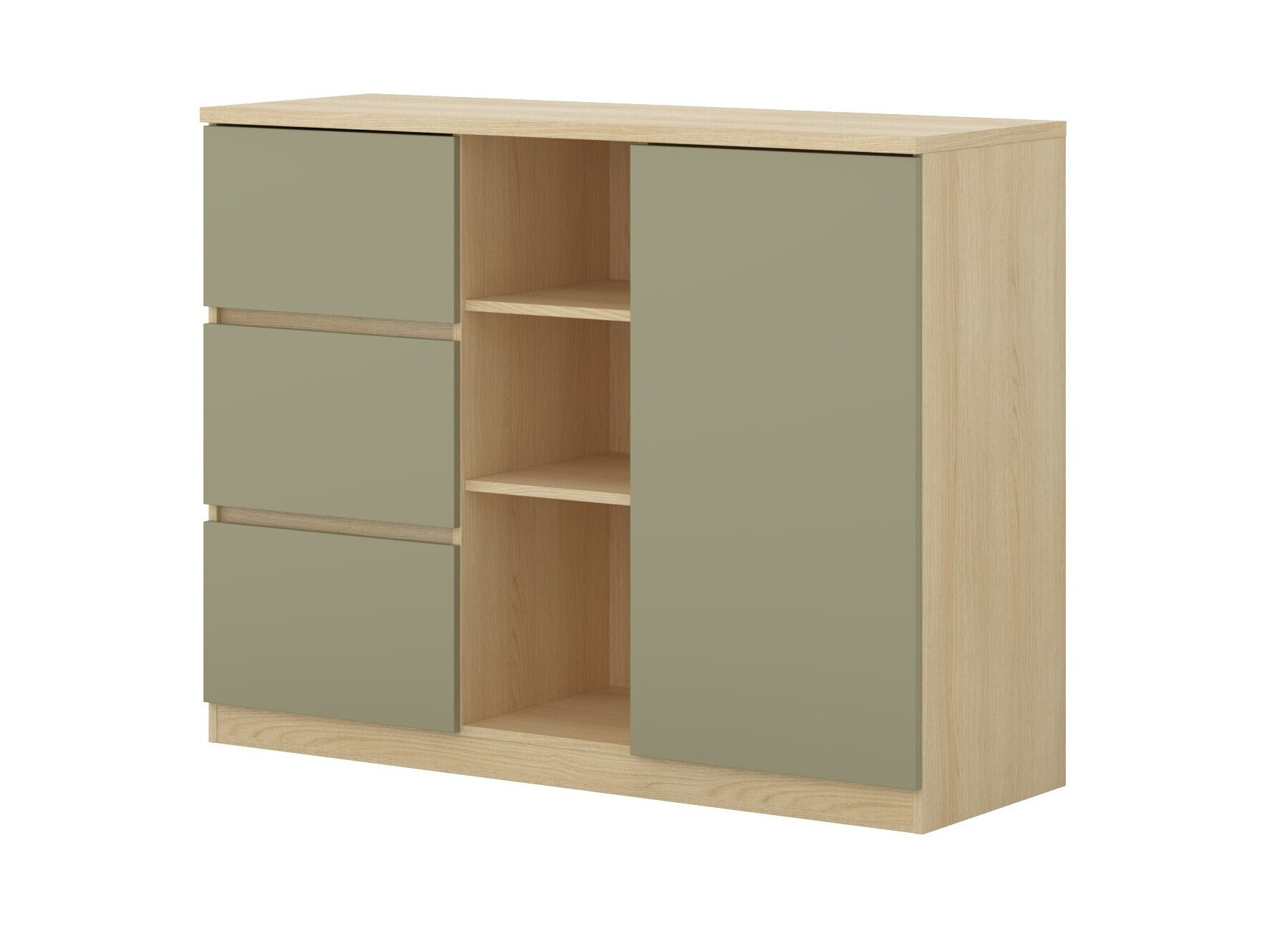 Chest of drawers Nolcala 109 (Oak + Eucalyptus)