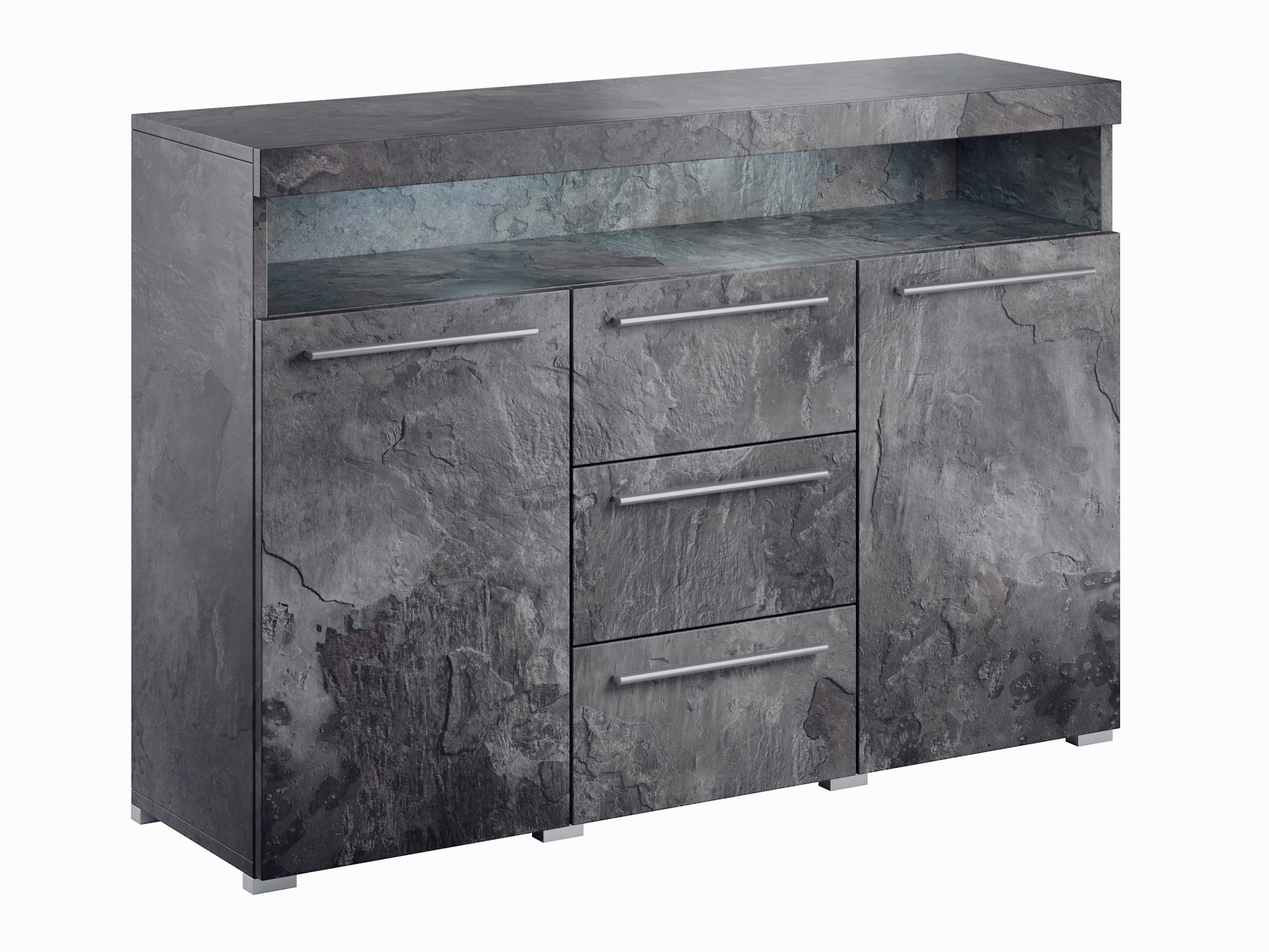 Chest of drawers Torvire 110 (Dark concrete)