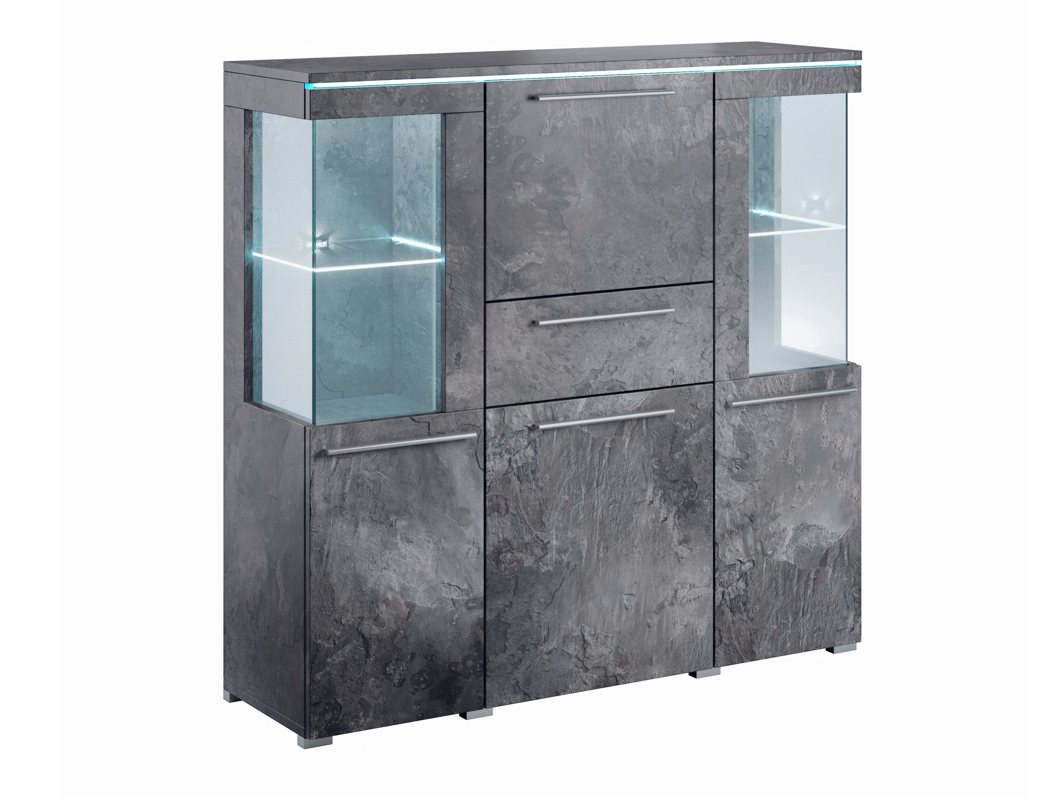 Chest of drawers Torvire 115 (Dark concrete)