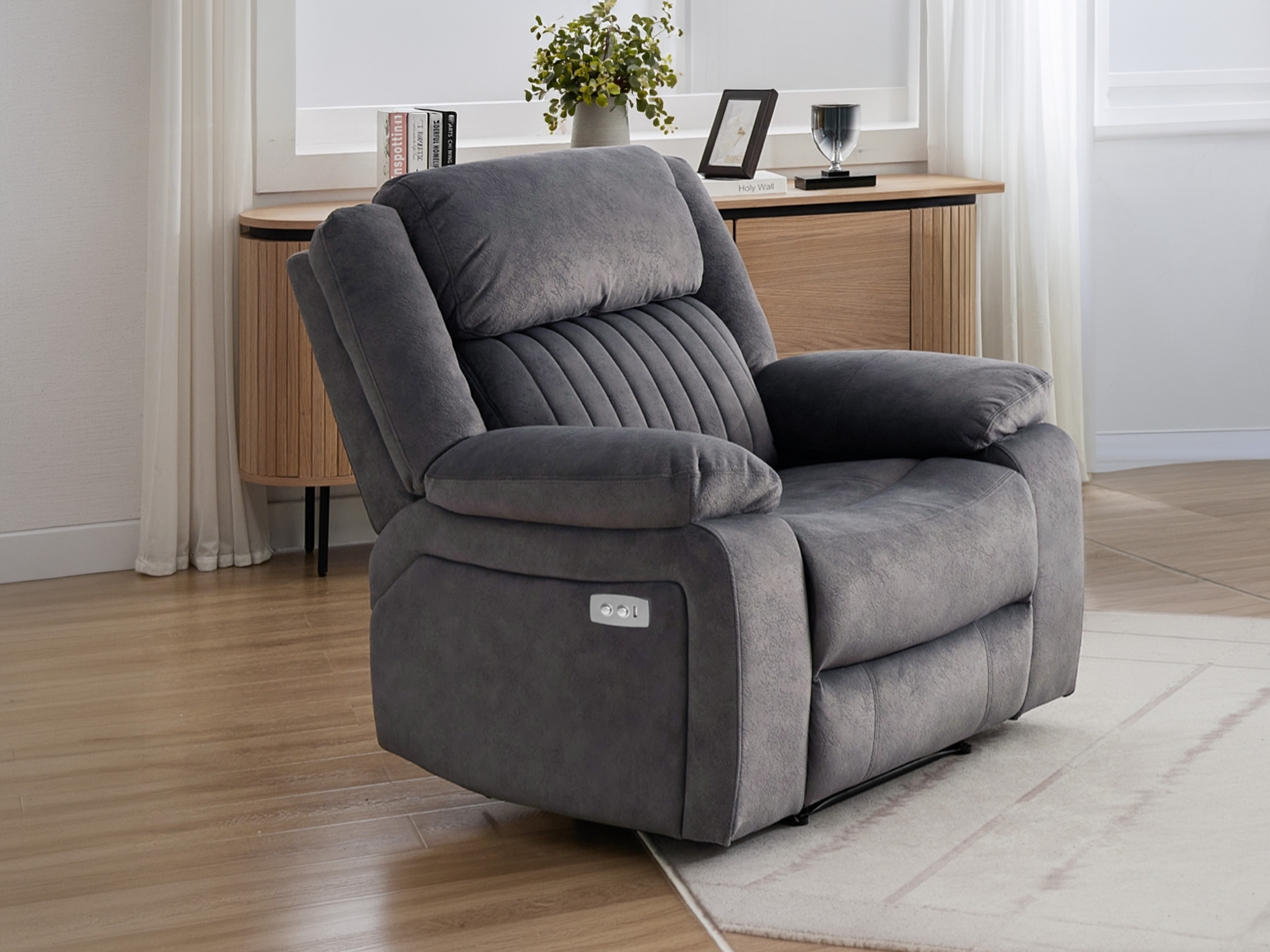 Recliner armchair Lufero 106 (Grey)