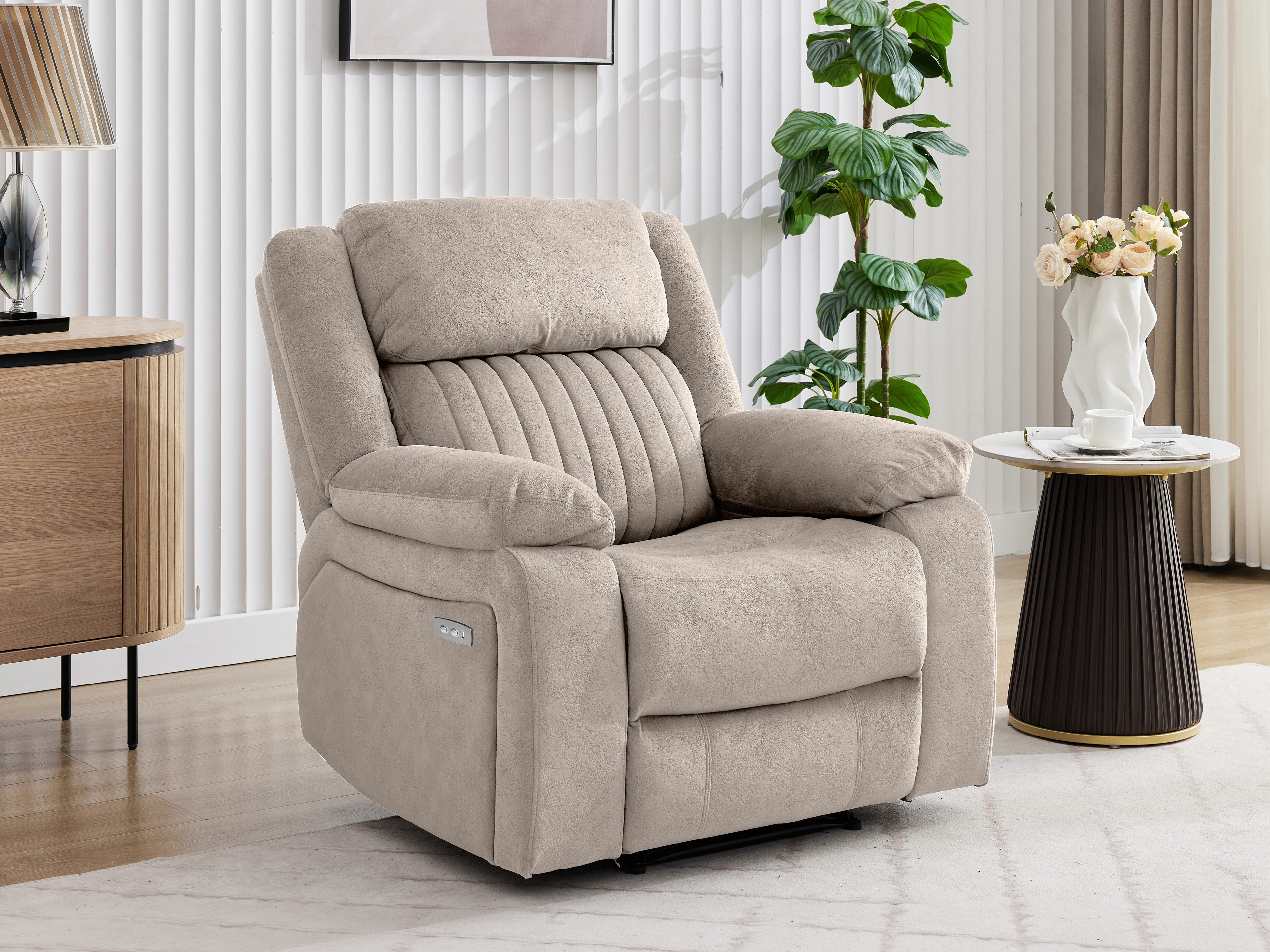 Recliner armchair Lufero 106 (Taupe)