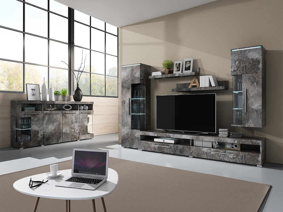 Sideboard Torvire 113 (Dark concrete)