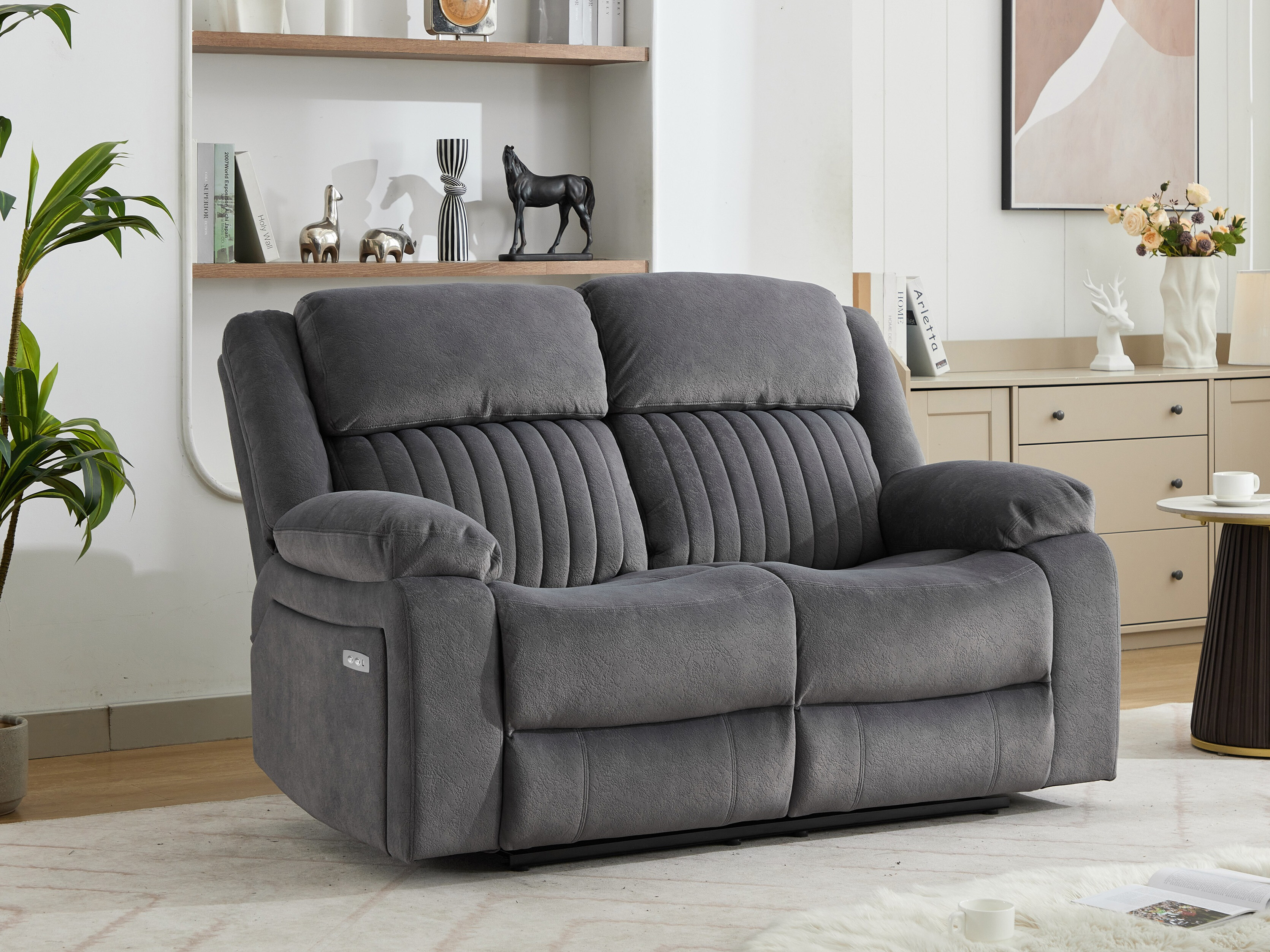 Sofa recliner Lufero 107 (Grey)