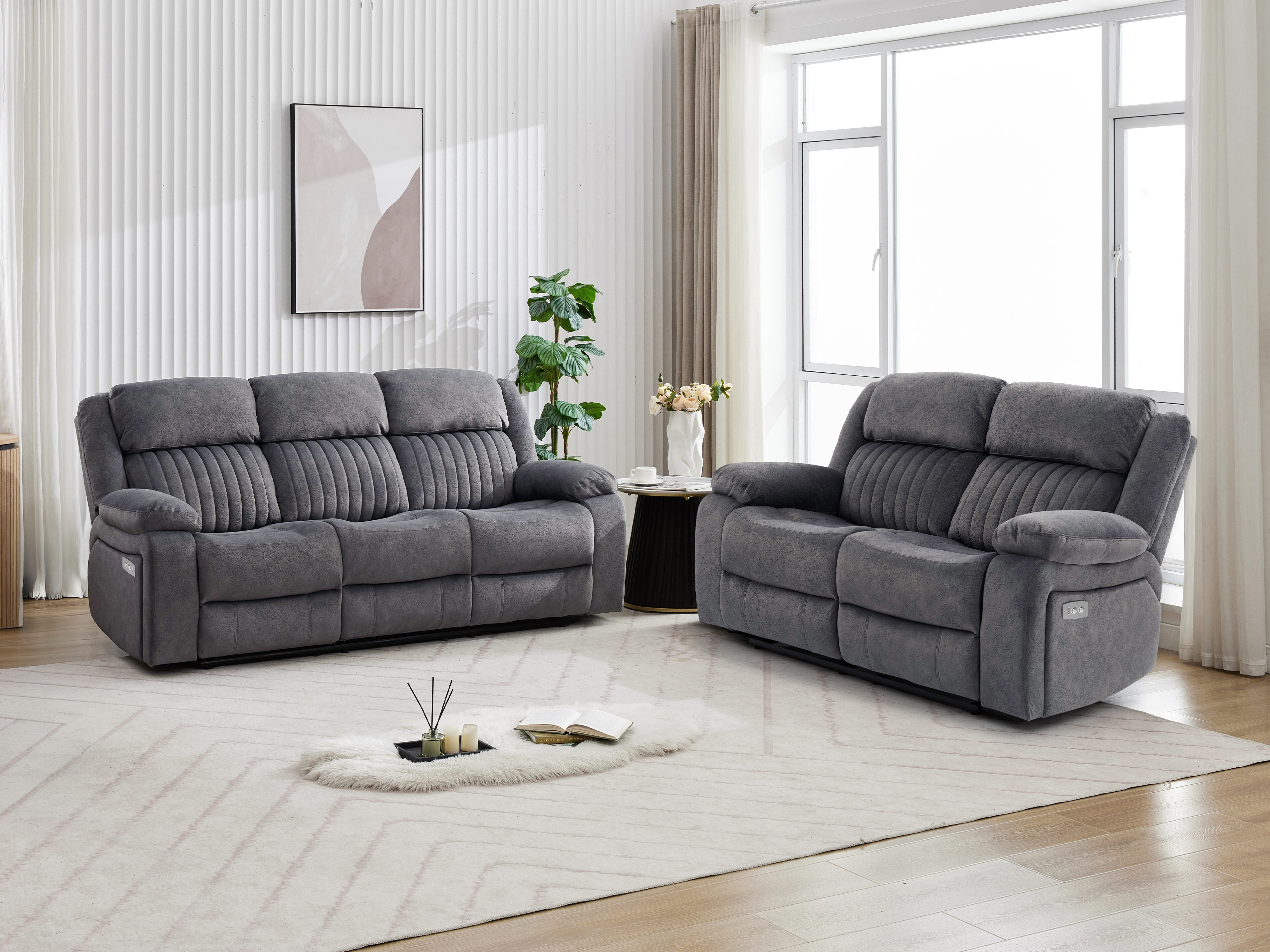 Sofa recliner Lufero 107 (Grey)