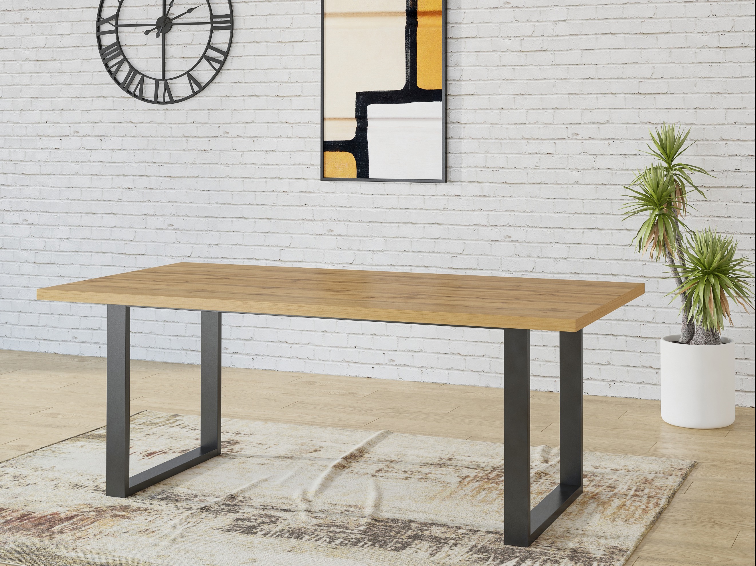 Table Avicavu 106 (Wotan Oak + Black)