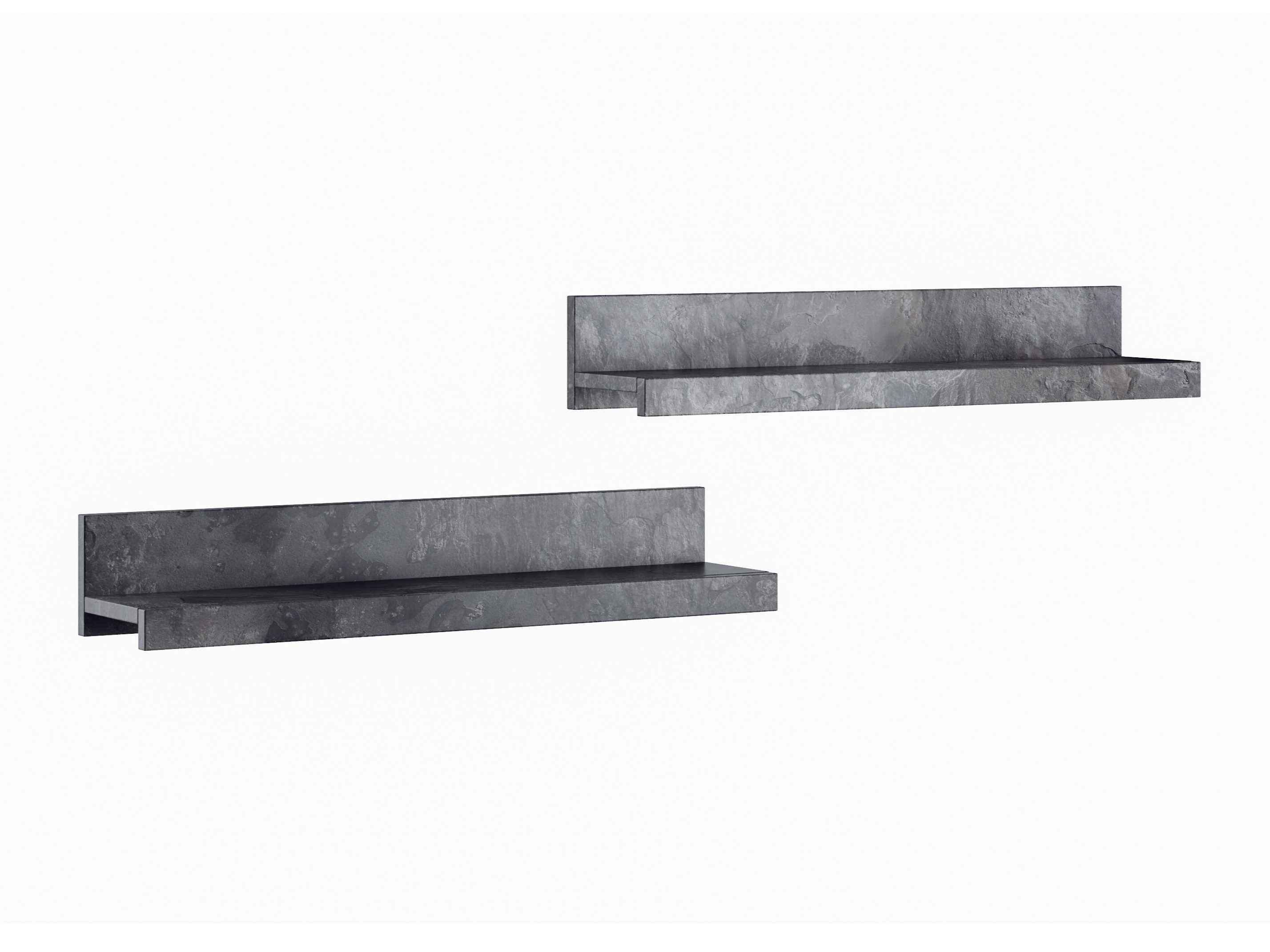 Wall-mounted set of shelves Torvire 105 (Dark concrete)