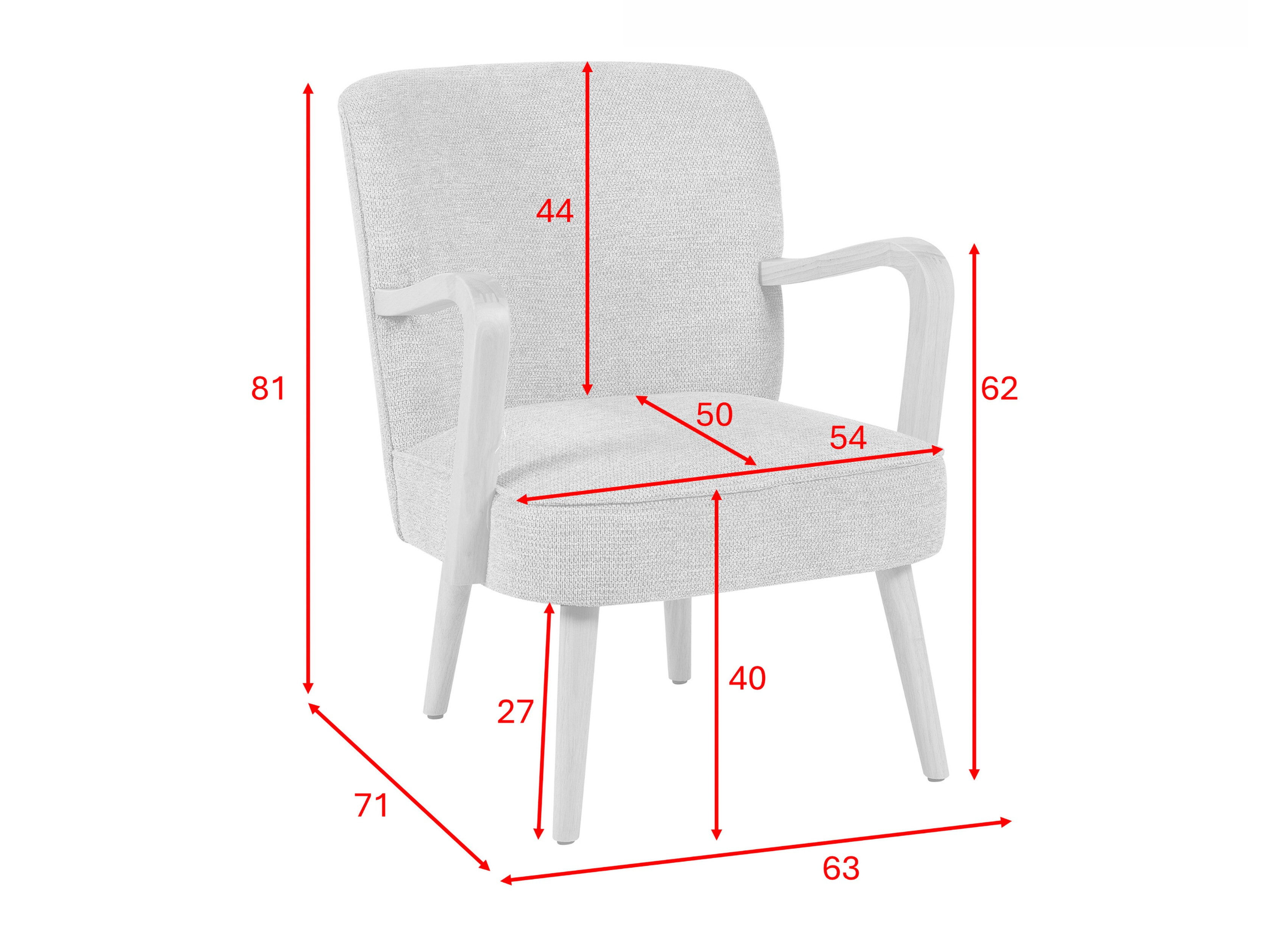 Armchair Anaheim 113 (Light brown)